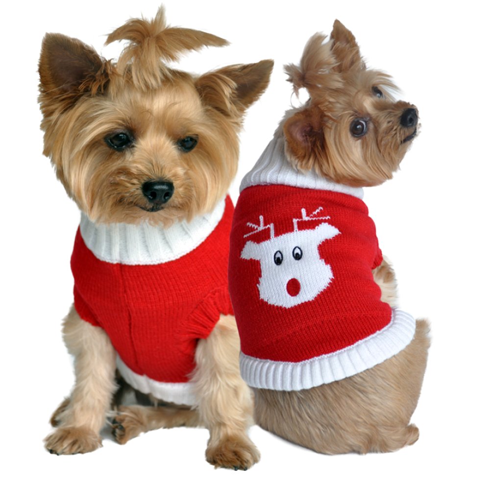 Doggie Design Fall Sweaters (Red, S)