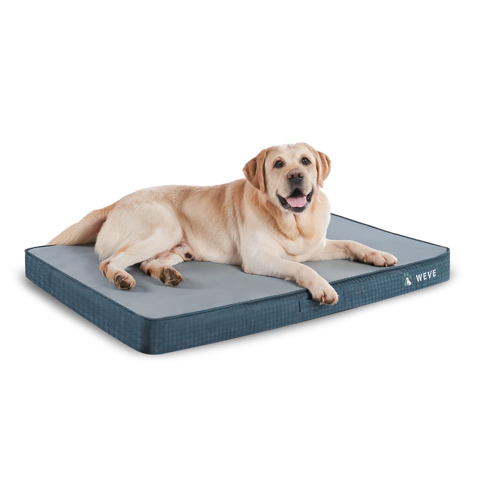 Orthopedic Dog Bed With Removable Washable Cover, Gel Memory Foam And Sponge 2-Layer, Pet Beds With Waterproof Lining And Anti-Slip Bottom For Large Dogs