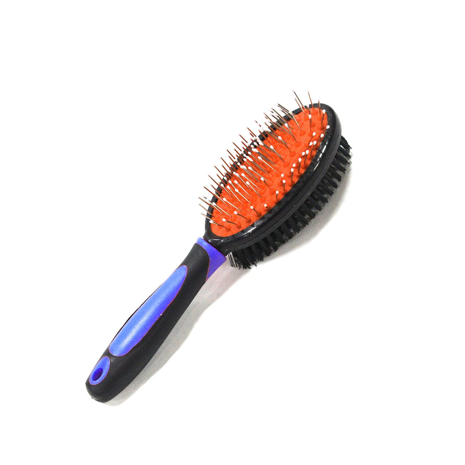 Emily Pets Double Sided Pet Grooming Pin Brush For Puppy Dogs And Cats, Daily Use Short Medium Or Long Hair (Color:Blue)