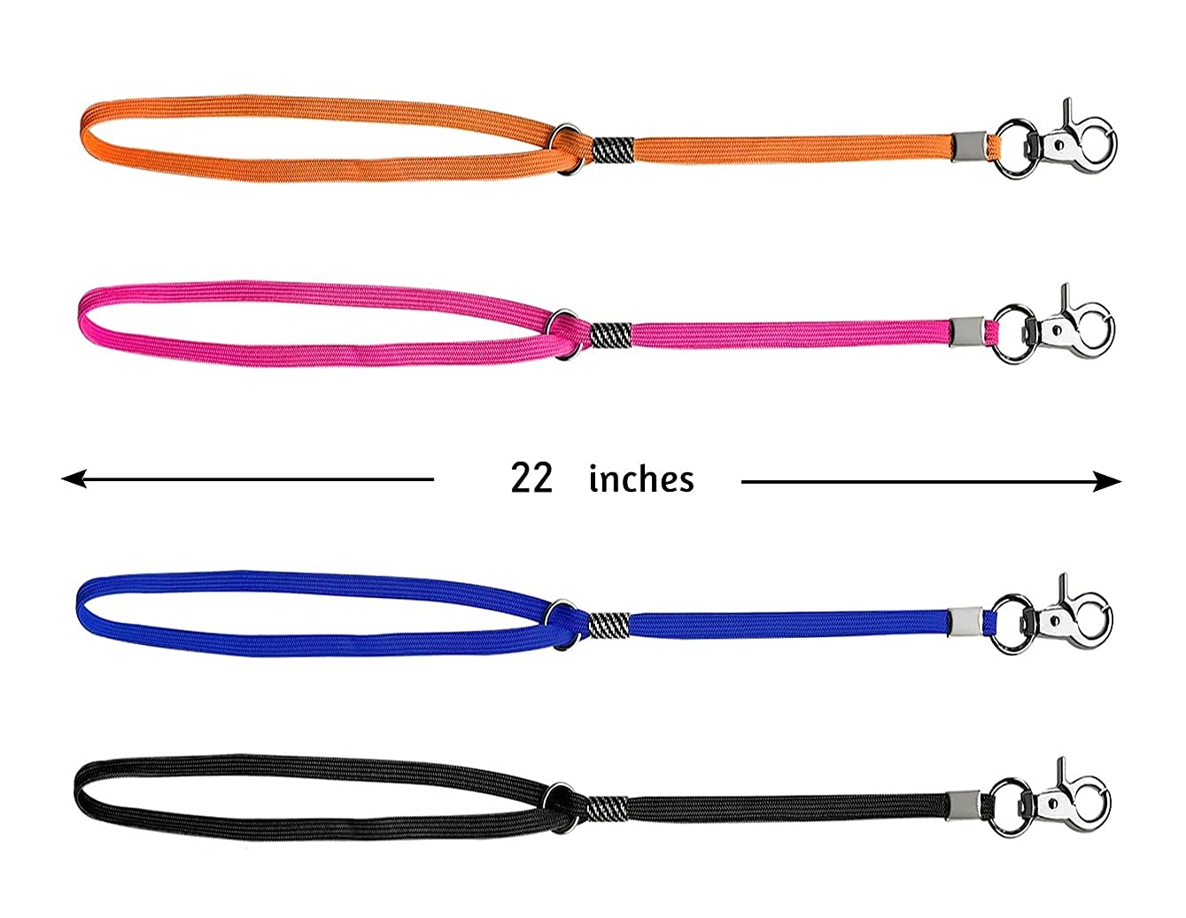 Pet Dog Grooming Loop, Nylon Restraint Noose Adjustable Fixed Dog Cat Safety Tether Straps Dog Grooming Supplies For Pet Grooming Table Bathtub 22 Inches - 4 Pack Orange