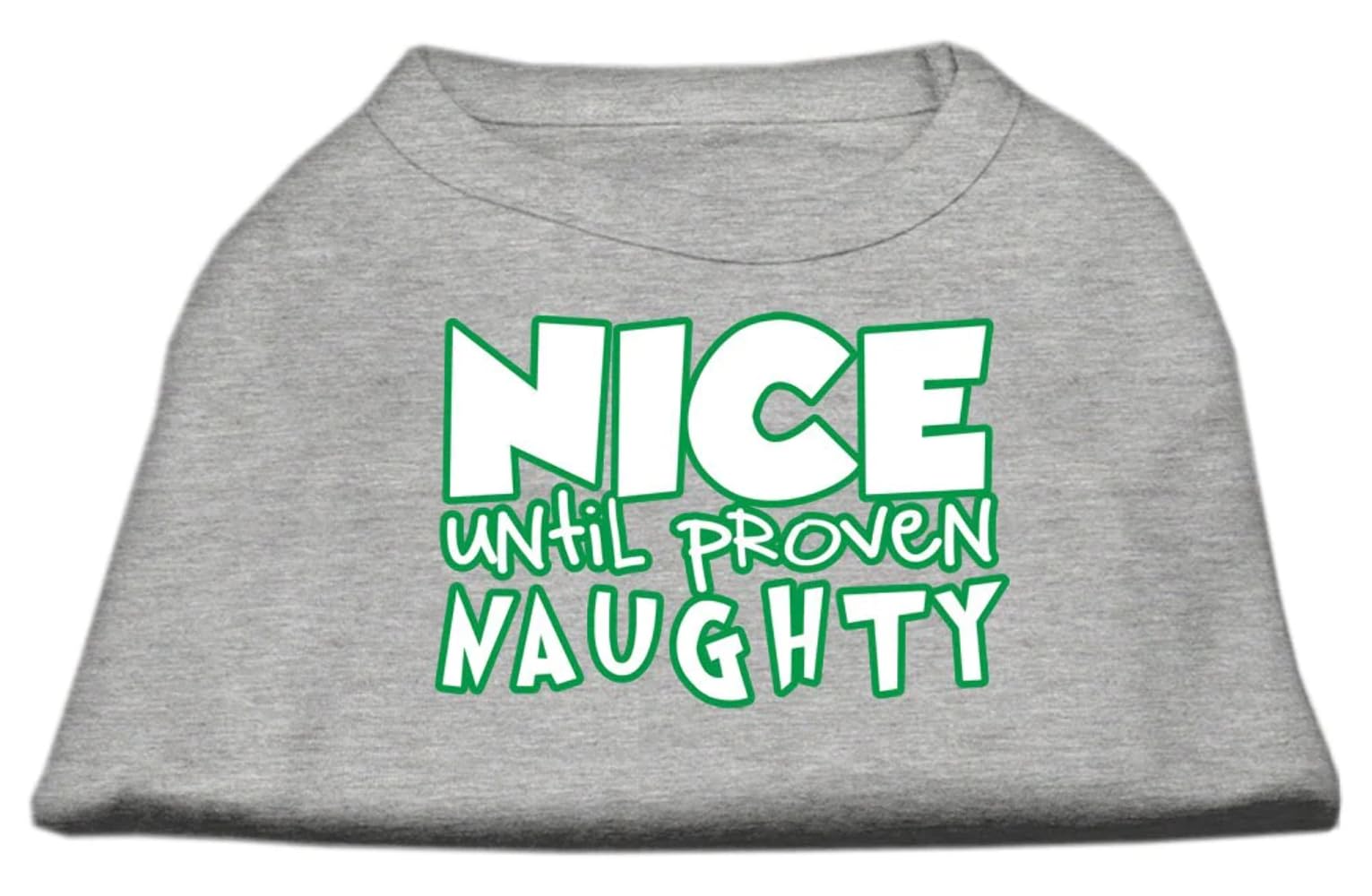 Mirage Pet Products 51-180 MDPR Nice Until Proven Naughty Screen Print Pet Shirt Purple, Medium