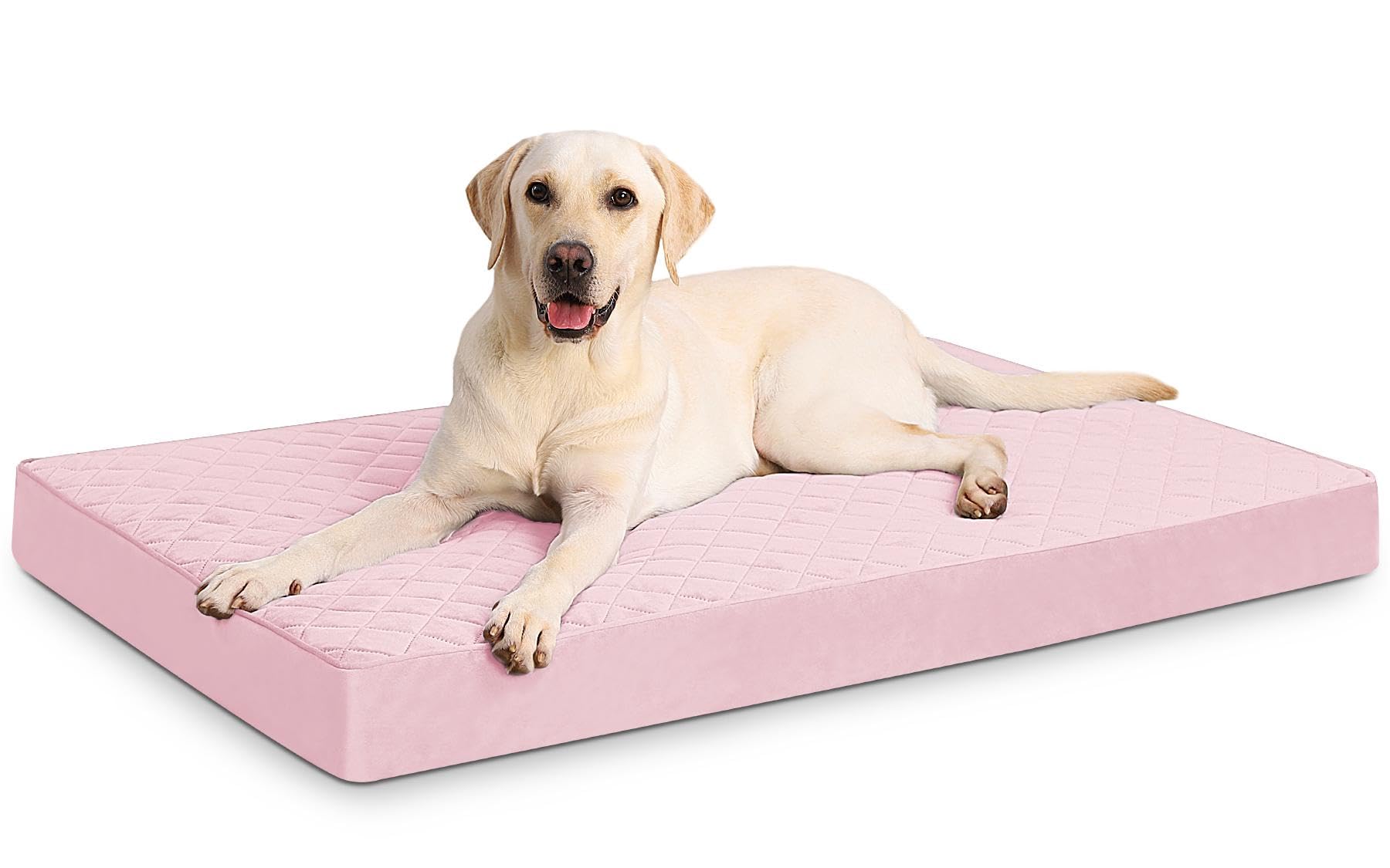 NUPIDA Orthopedic Dog Beds for Extra Large Dogs Waterproof Pet Kennel Pad with Removable Washable Cover and Non-Slip Bottom, 47x