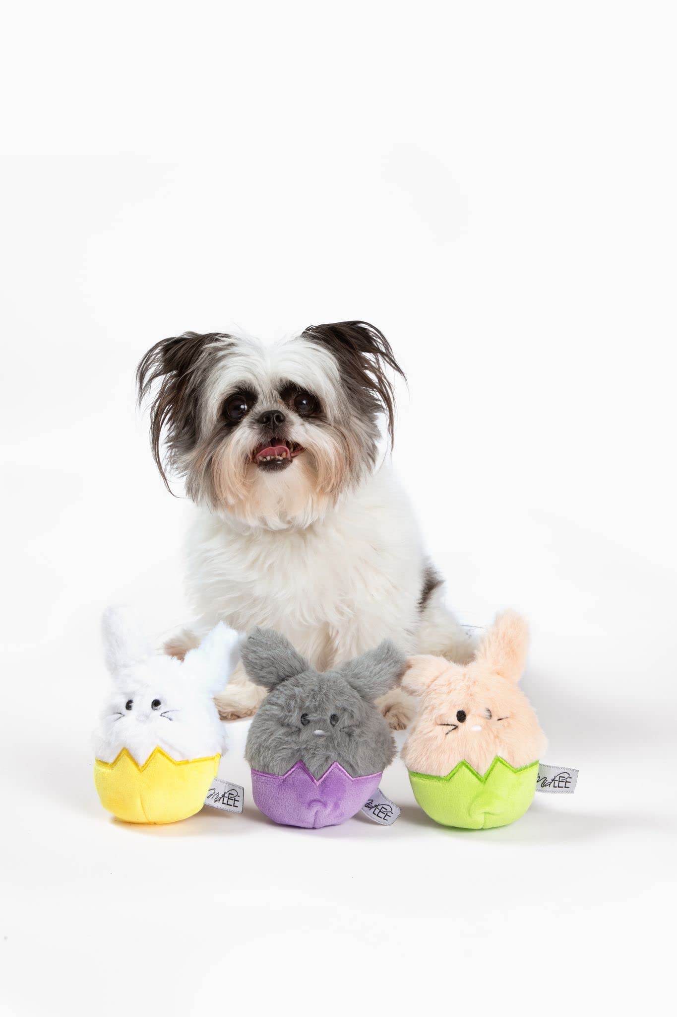 Midlee Easter Bunny Egg Dog Toys - Set Of 3