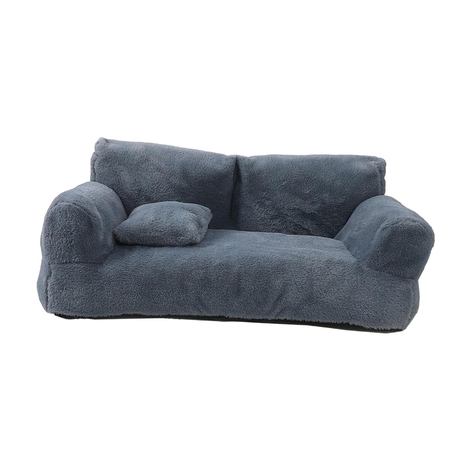 MERISHOPPDog Sofa Bed Soft Pet Furniture Lightweight with Removable Cover for Cat Dog Dark Gray|Pet Supplies | Dog Supplies | Be