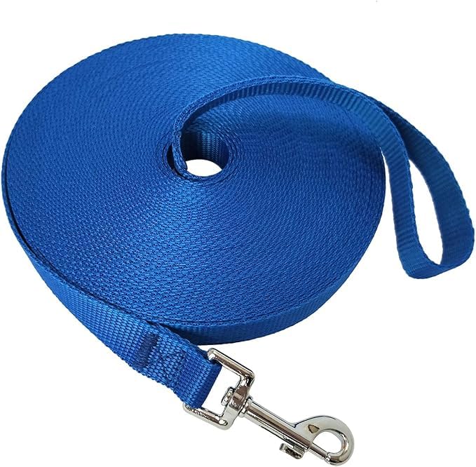 Nylon Training Dog Leash For Small Medium Large Dogs, 15Ft 20Ft 30Ft 50Ft 100Ft Long Leash Dog/Puppy Lead For Obedience Recall T