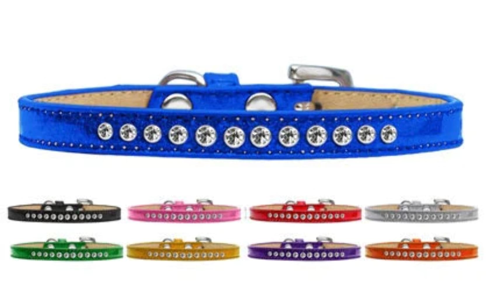 Dog, Puppy & Pet Ice Cream Collar, Clear Crystal Rimsets Black 10