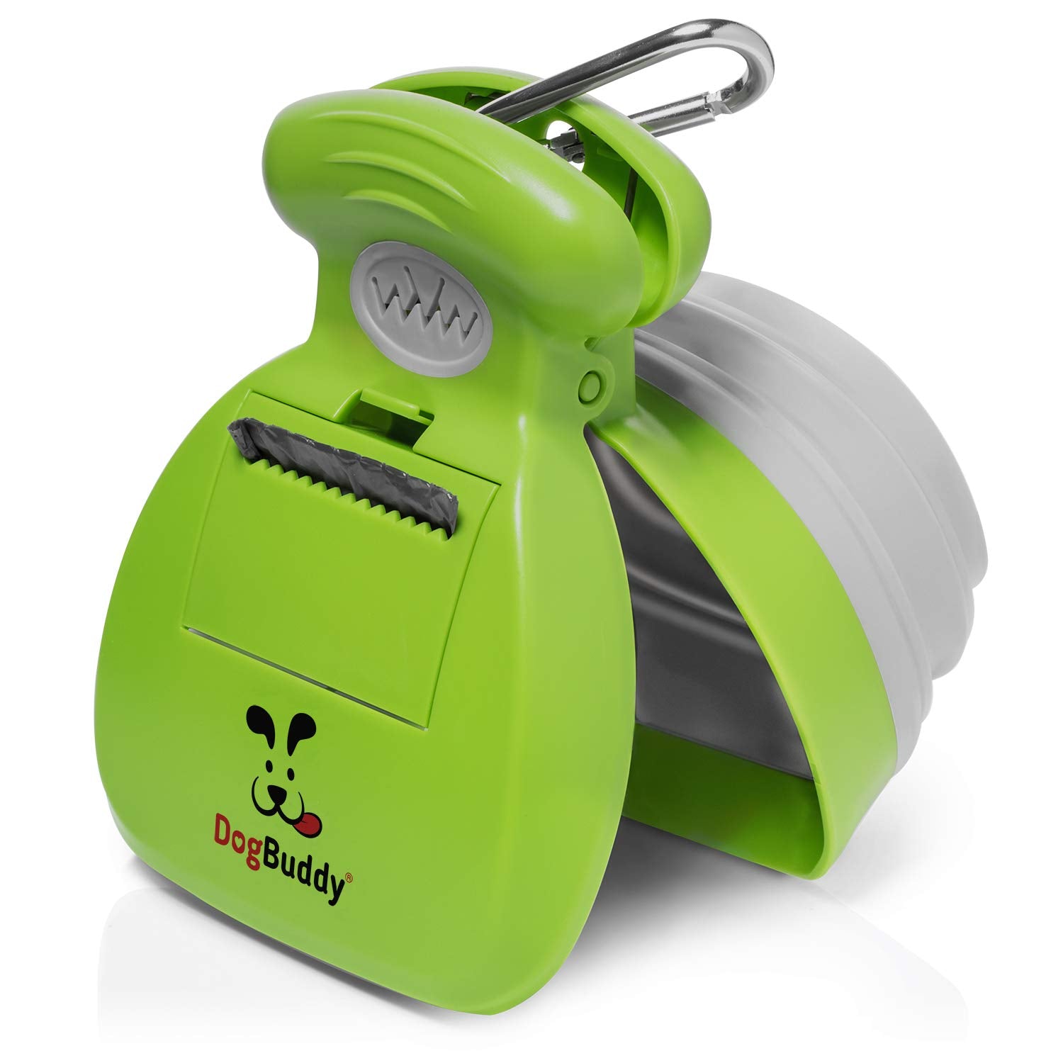 Dogbuddy Pooper Scooper, Portable Dog Poop Scooper, Sanitary Dog Waste Pick Up, Heavy Duty Dog Waste Cleaner With Bag Dispenser,