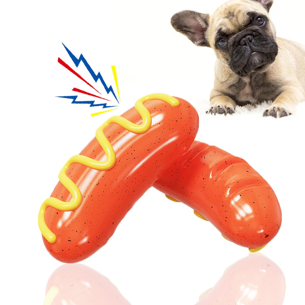 Luantianpai Dog Chew Toys For Aggressive Chewers Indestructible Durable Tough Squeaky Funny Dog Teething Toy For Medium Large Br