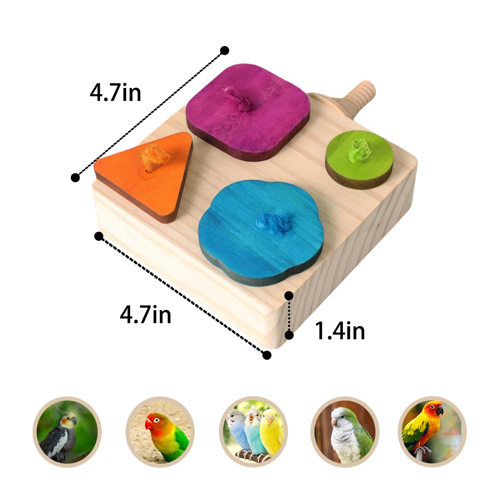 YOOSO WING Birdie Puzzle Feeder - Interactive Foraging Toy for Parrots, Parakeets, Cockatiels, Conures | Mental Enrichment & Sti