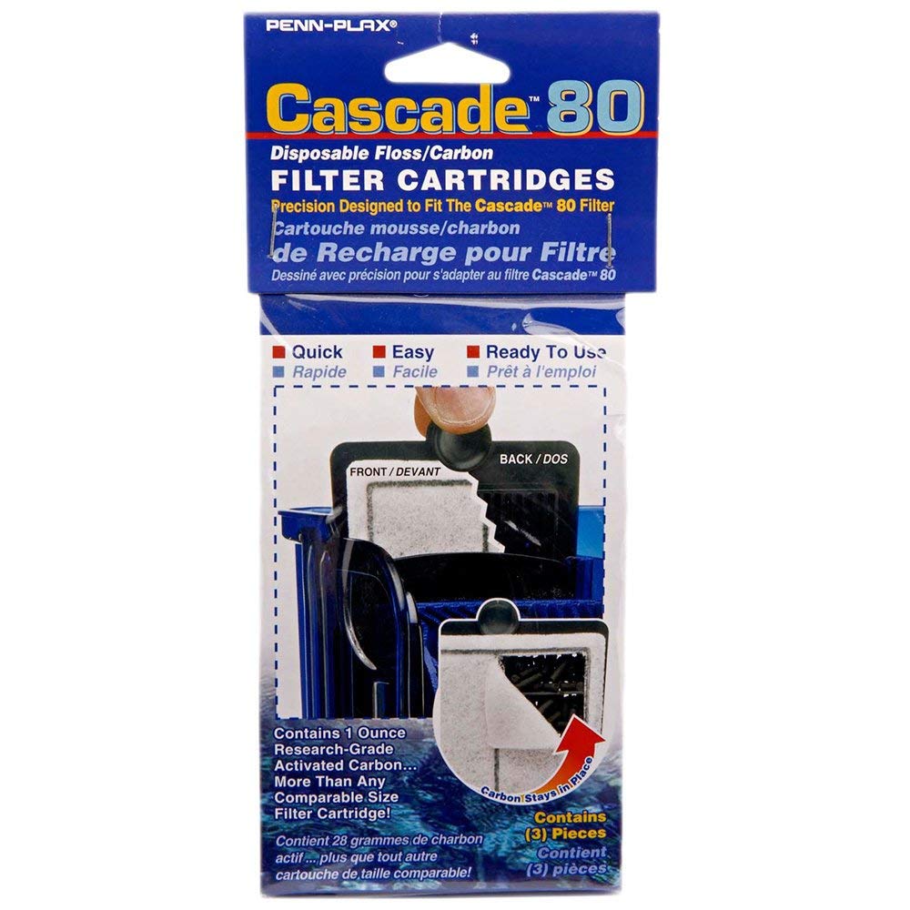 Cascade 80 Power Filter Disposable Floss / Carbon Filter Cartridges