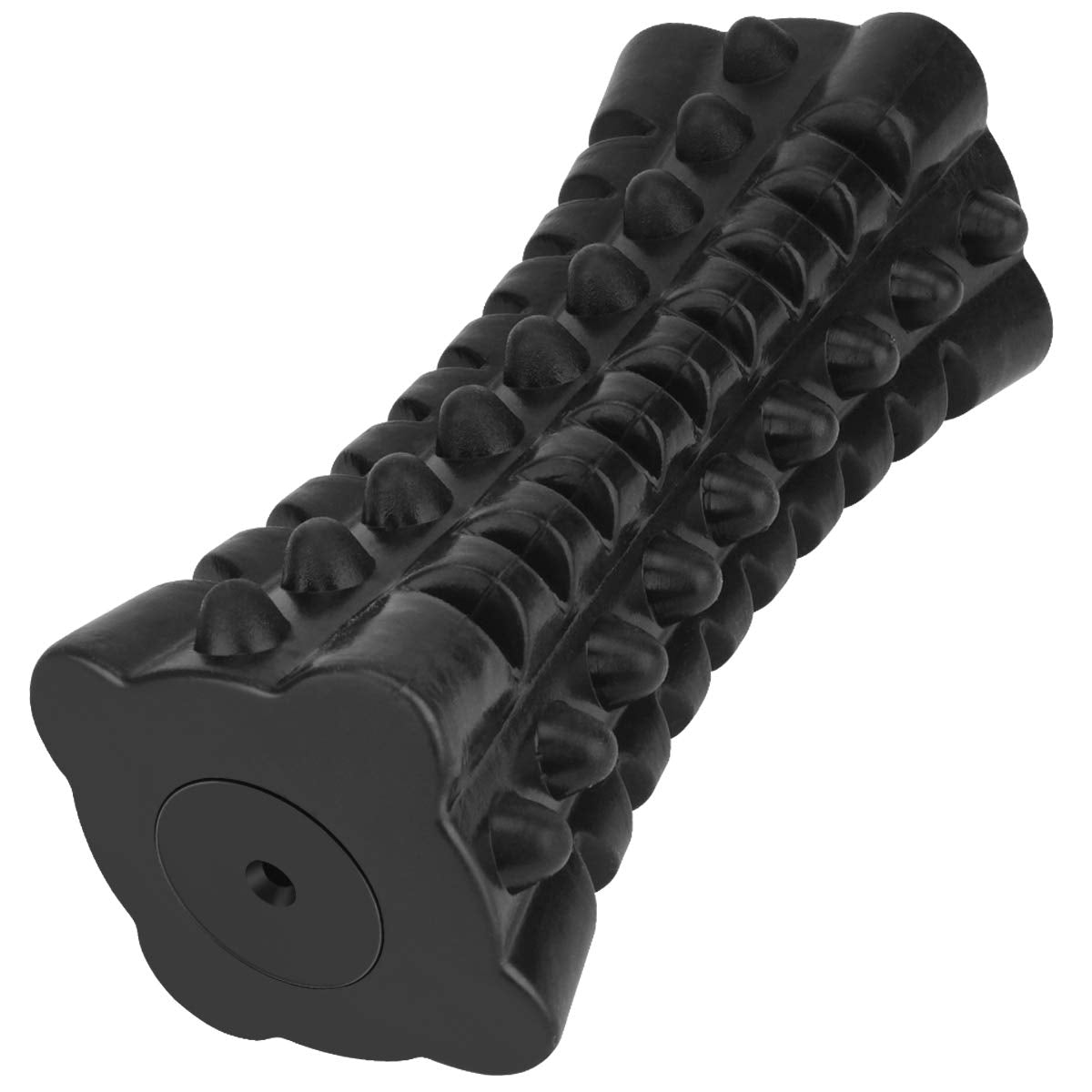 Vanfine Tough Squeaky Dog Toys For Aggressive Chewers - Dog Chew Toys For Aggressive Chewers Large Breed Stick - Durable Dog Toys For Aggressive Chewers Non-Toxic Natural Rubber Beef Flavor (Black)