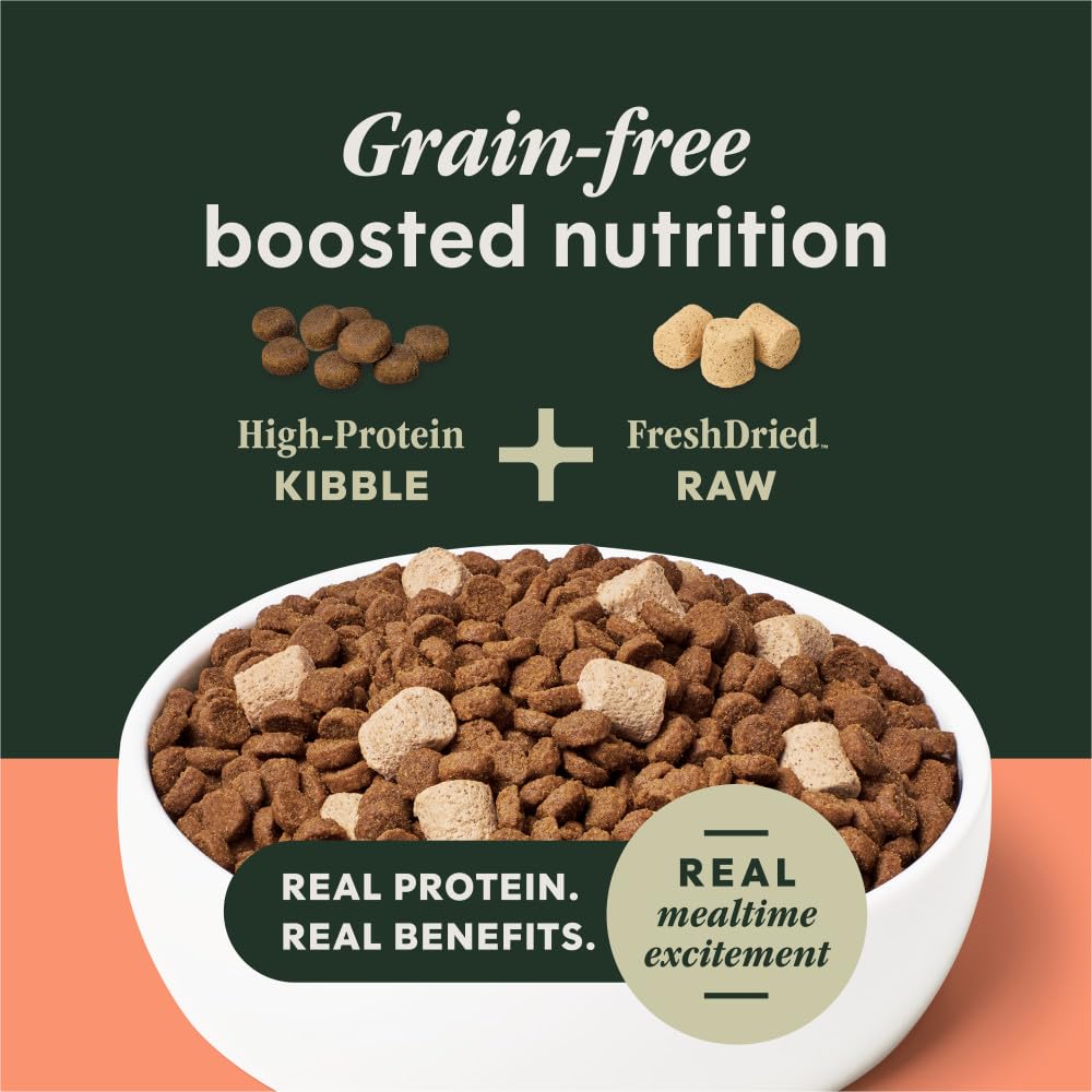 Instinct Raw Boost, Natural Dry Dog Food with Freeze Dried Pieces, High Protein, Grain Free Recipe - Real Salmon, 3.5 lb. Bag