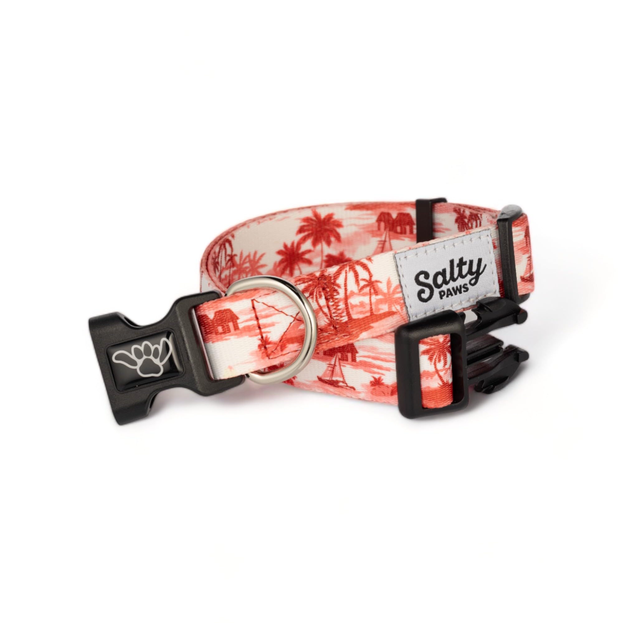 Shaka'S Salty Paws Boy & Girl Dog Collar Small Medium Large (Small Dog Collar Adj. 10-16'' For Dogs Up To 25 Lbs, Doggie Day Dre