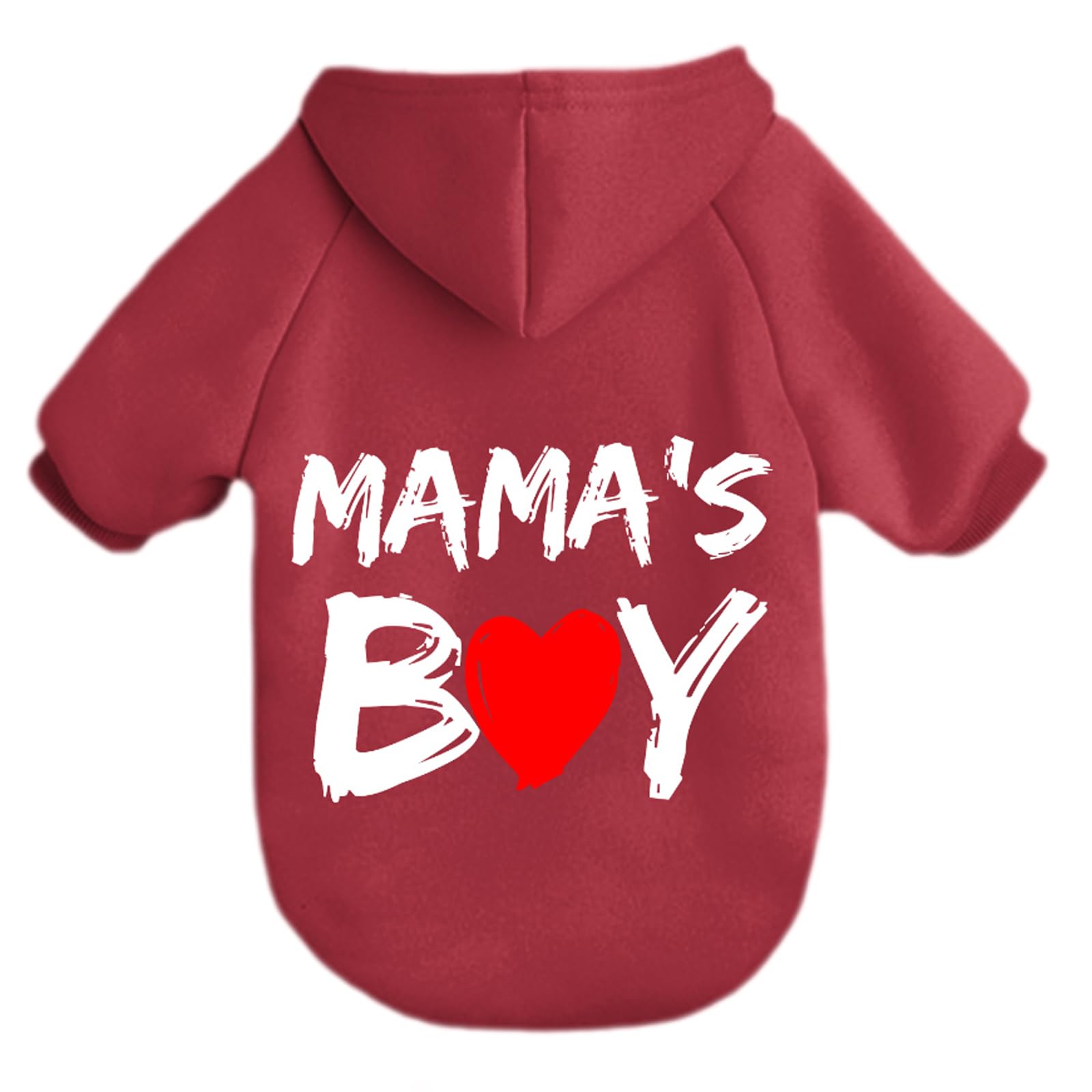 Cayxatiu Cat Hoodies For Cats Pet Puppy Clothes Dog Hoodie Mama'Boy Printed Hooded Sweatshirt For Small Medium Size Dogs(Wine Re
