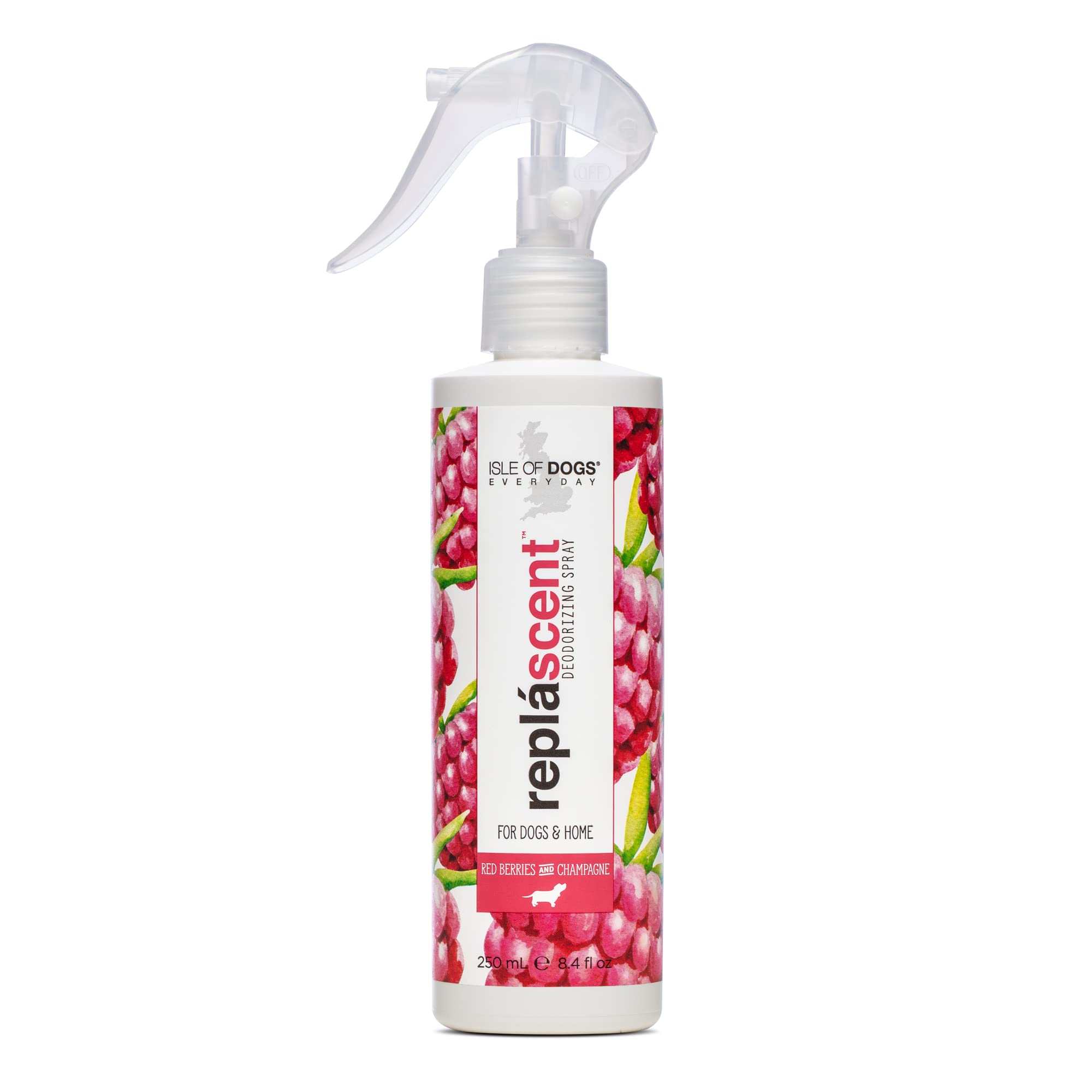 Isle of Dogs Replascents Odor Neutralizing Spray, Red Berries & Champagne, 8 Ounce (7328)