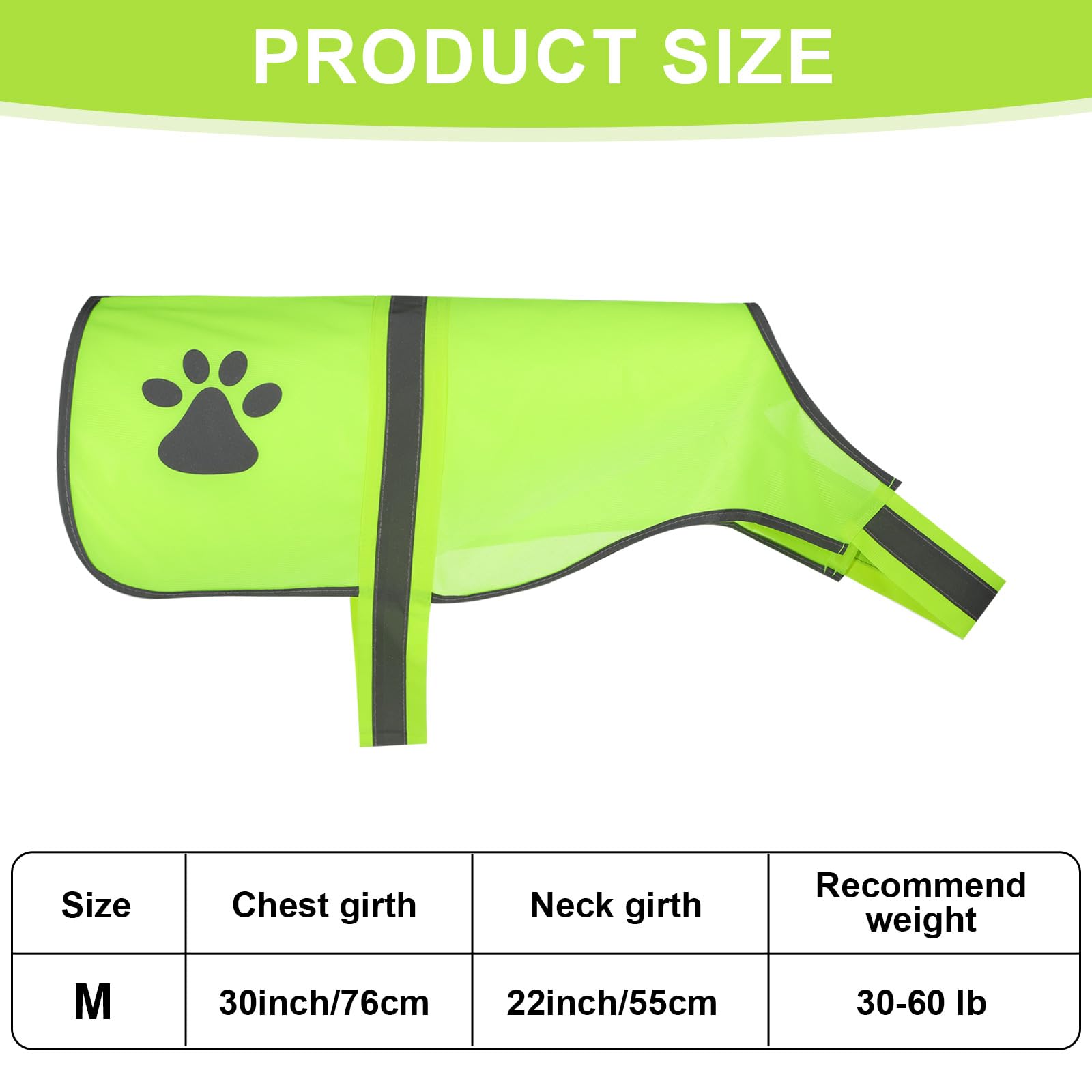 Dog Reflective Vest Fluorescent High Visibility Dog Jacket Adjustable Dog Safety Service Vest Dog Vest Apparel For Outdoor Activ