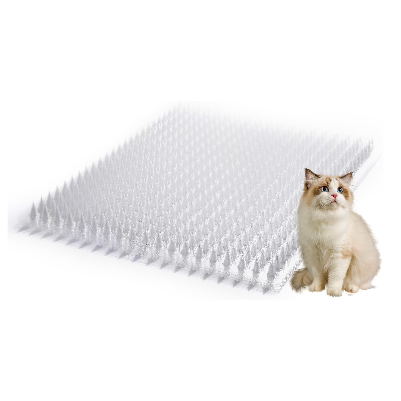 Mardili Cat&Dog Reppllent Outdoor/Indoor Spike Scat Mat, Garden Scat Mats,Set Of 8