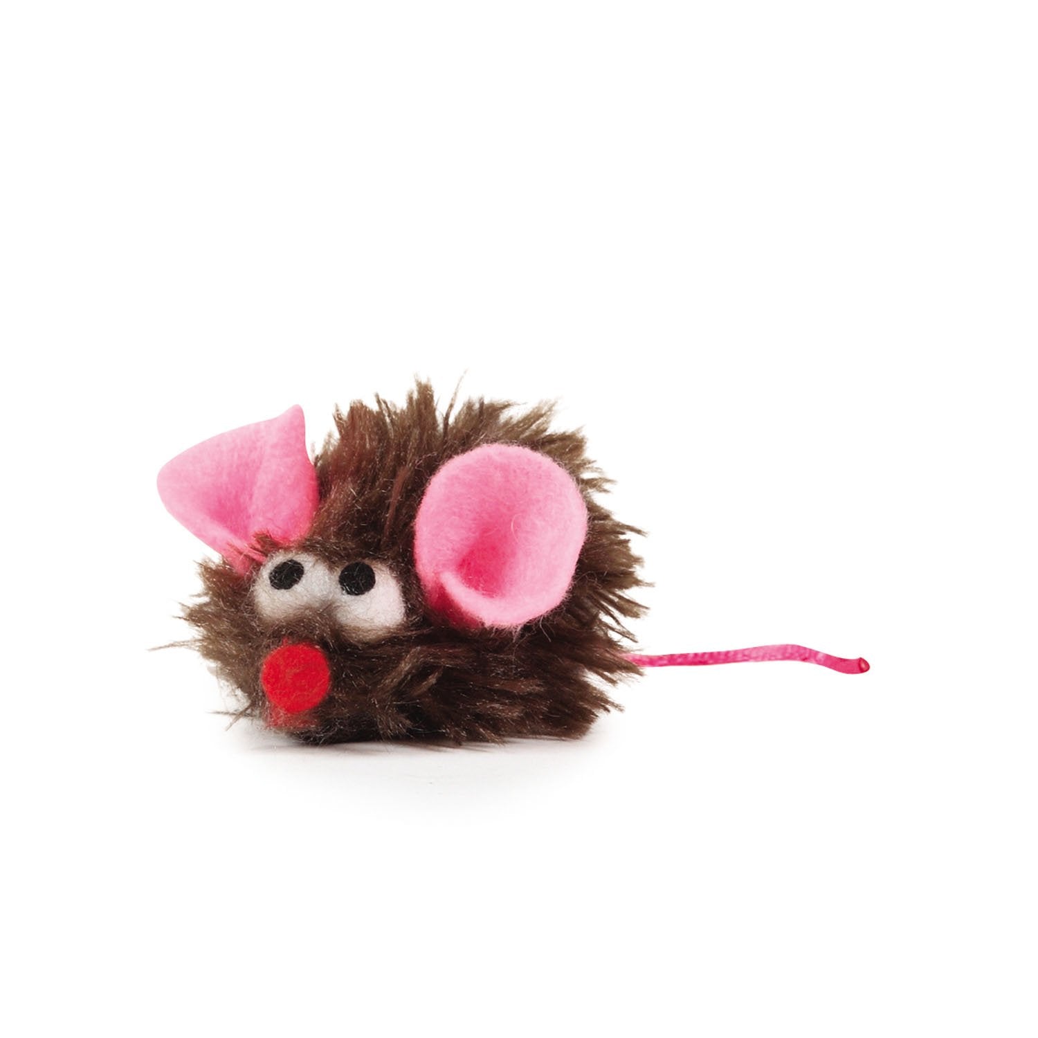 Savvy Tabby Polyester/Felt Snuggle Mice Cat Toys Canister, 48-Pack