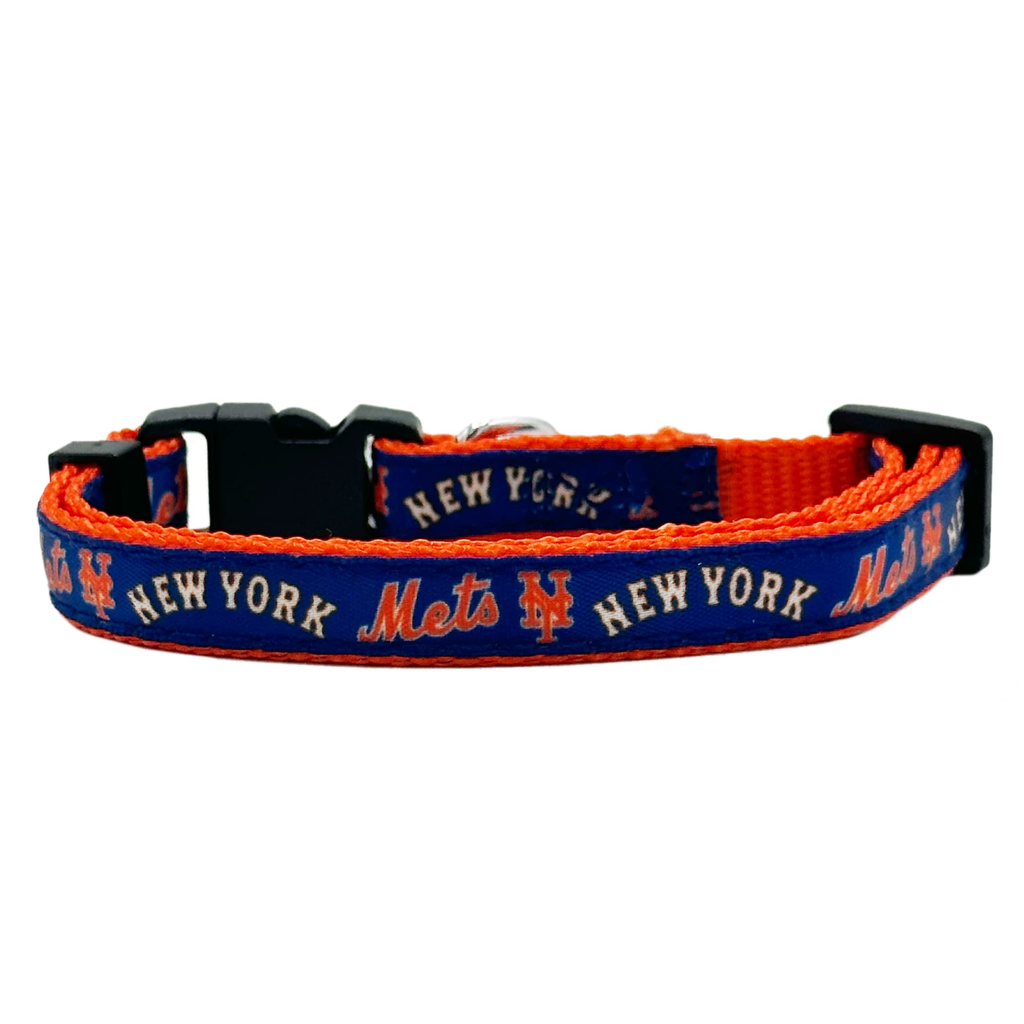 Pets First Mlb Cat Collar New York Mets Satin Cat Collar Baseball Team Collar For Dogs & Cats. A Shiny & Colorful Cat Collar Wit