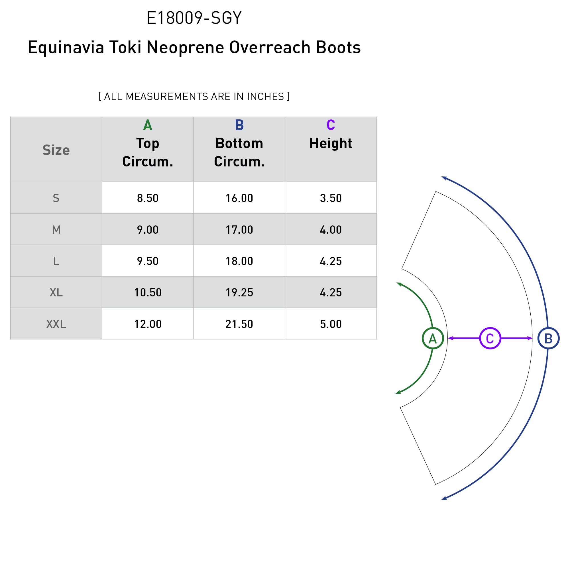 Equinavia Toki Bell Boots For Horses | Neoprene Overreach Boots - Steel Grey - M