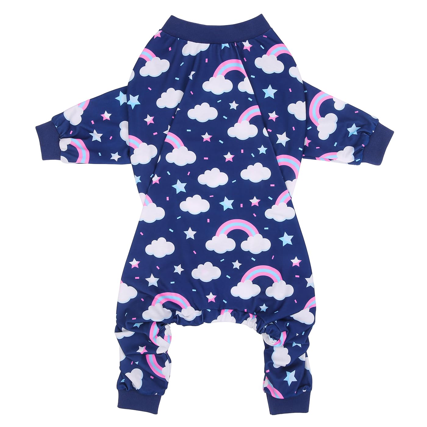Hde Dog Pajamas One Piece Jumpsuit Lightweight Dog Pjs Shirt For M-3Xl Dogs Rainbows - 3Xl