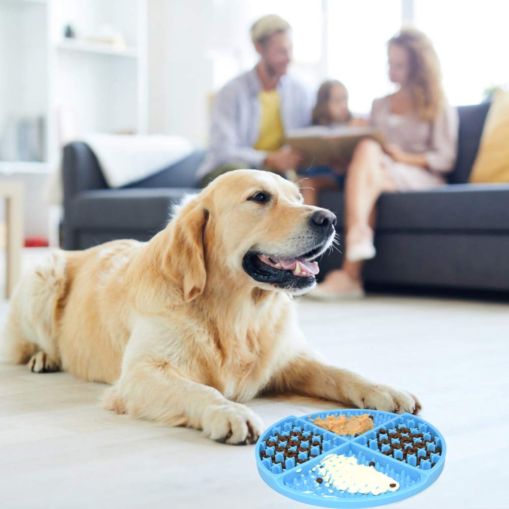 Bangp Licking Mat for Dogs and Cats,Dog Slow Feeders,Boredom Anxiety Reduction,Heavy-Duty Puzzle Mat Dog Treat Mat with Unique Q