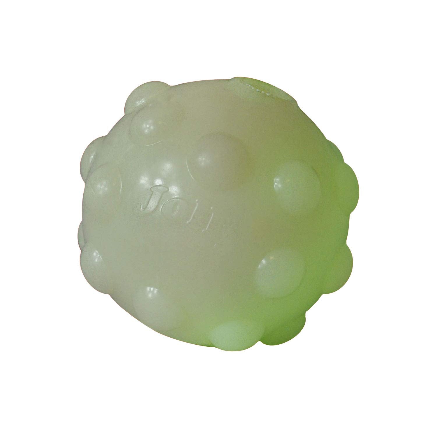 Jolly Pets Jolly Jumper, Large 4'', Bouncing Dog Toy Ball; Glows in The Dark