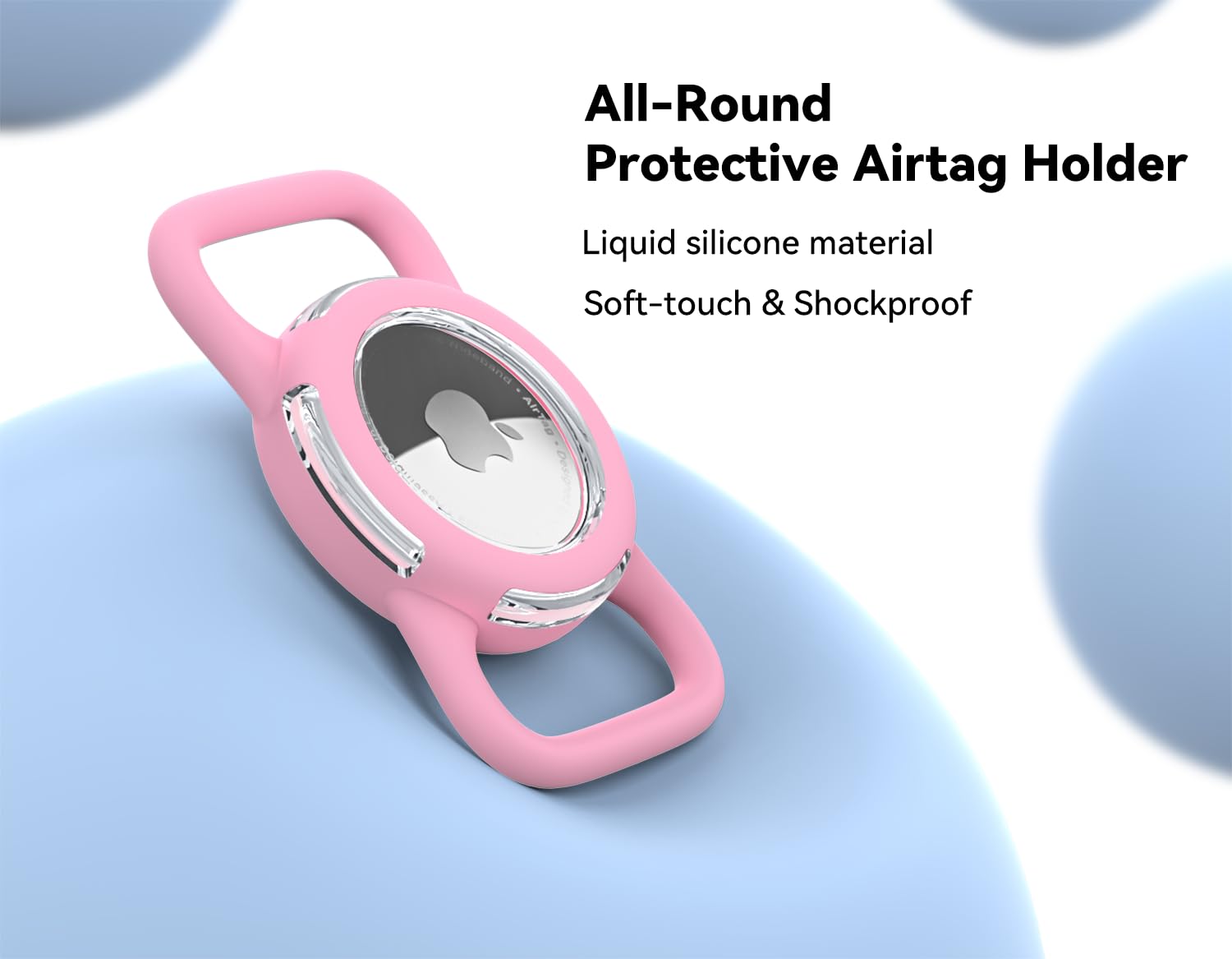 Waterproof Airtag Holder For Dog Collar, Soft Full-Body Protective Airtag Holder For Dog & Cat Collars, Ultra-Durable, Easy Inst