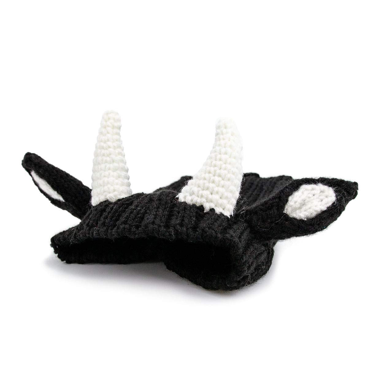 Zoo Snoods Bull Costume - Warm Knit Cow Dog Snood, Large, Acrylic Neck & Ear Cover for Halloween Winter