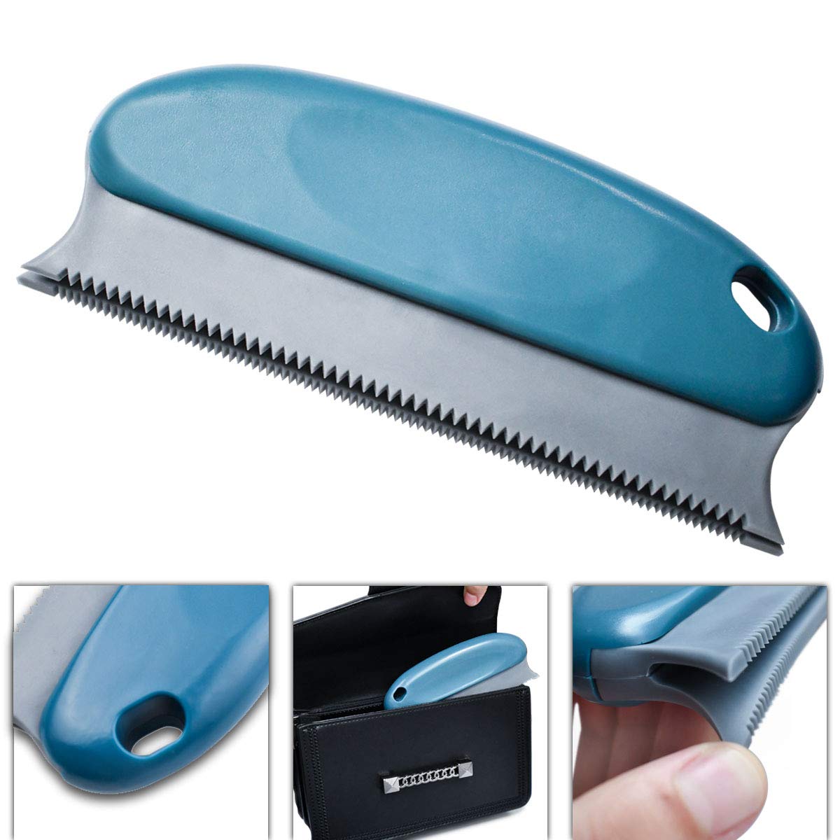 Ttsam Pet Hair Remover Brush Abs Double Serrated Structure Pet Hair Detailer For Car Interiors Furniture Carpet Couch Sofa Bed Clothes Blinds Cat & Dog Hair Lint Remover Brush