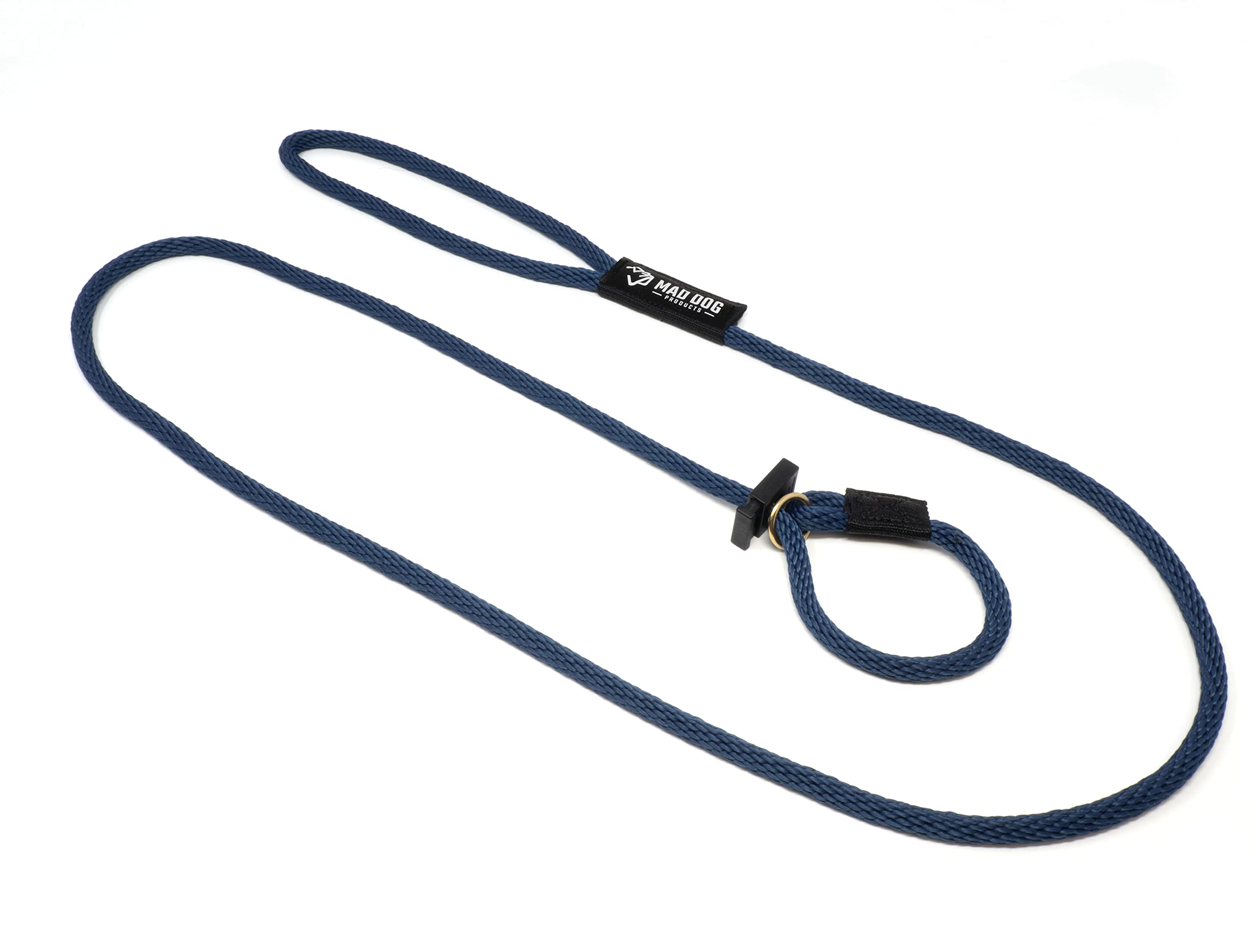 Mad Dog Products English Slip Dog Lead | 3/8 Inch X 4 Feet | Navy