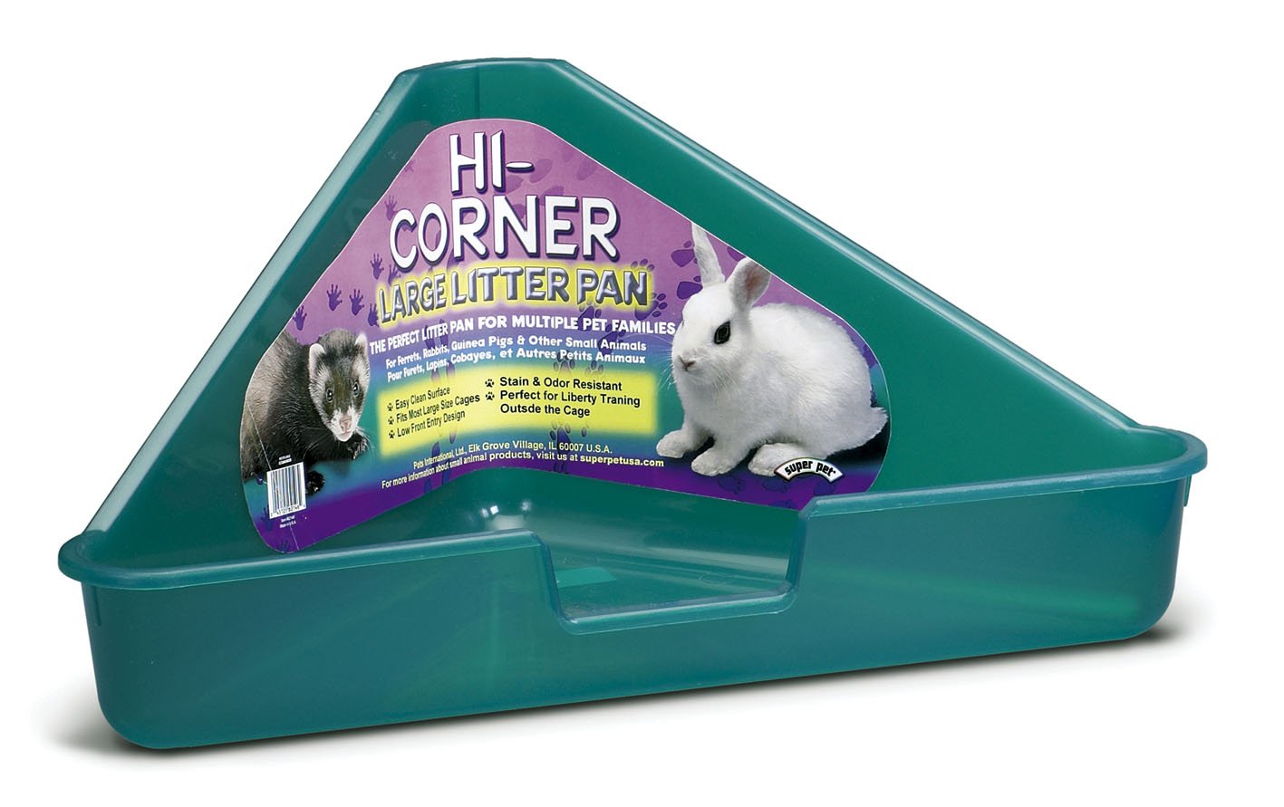 Kaytee Large High Corner Small Animal Pet Habitat Litter Pan