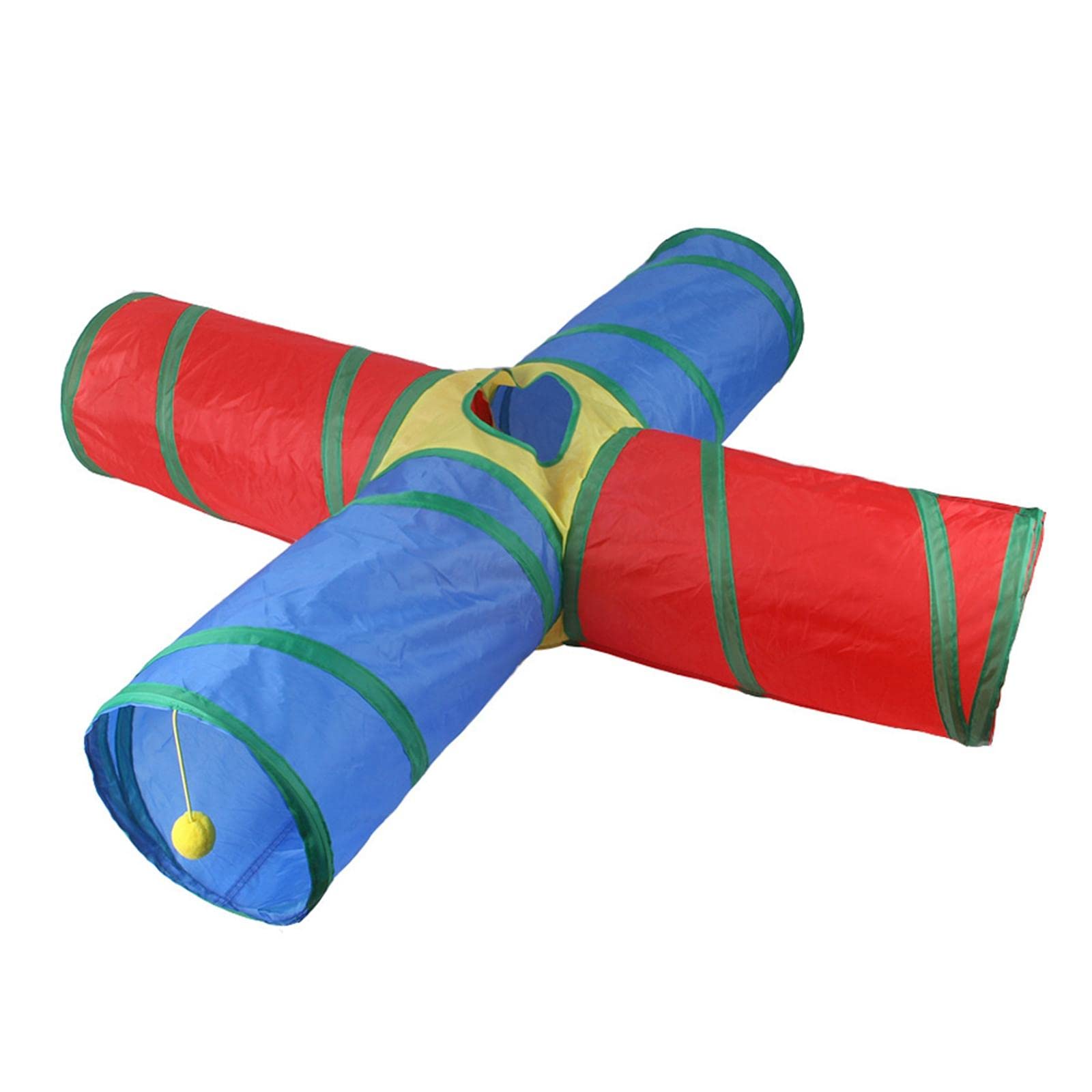 The Style Sutra Cat Tunnels Play Tunnels 4Way Colorful For Bunny Passageway Tubes Training | Pet Supplies | Cat Supplies | Toys