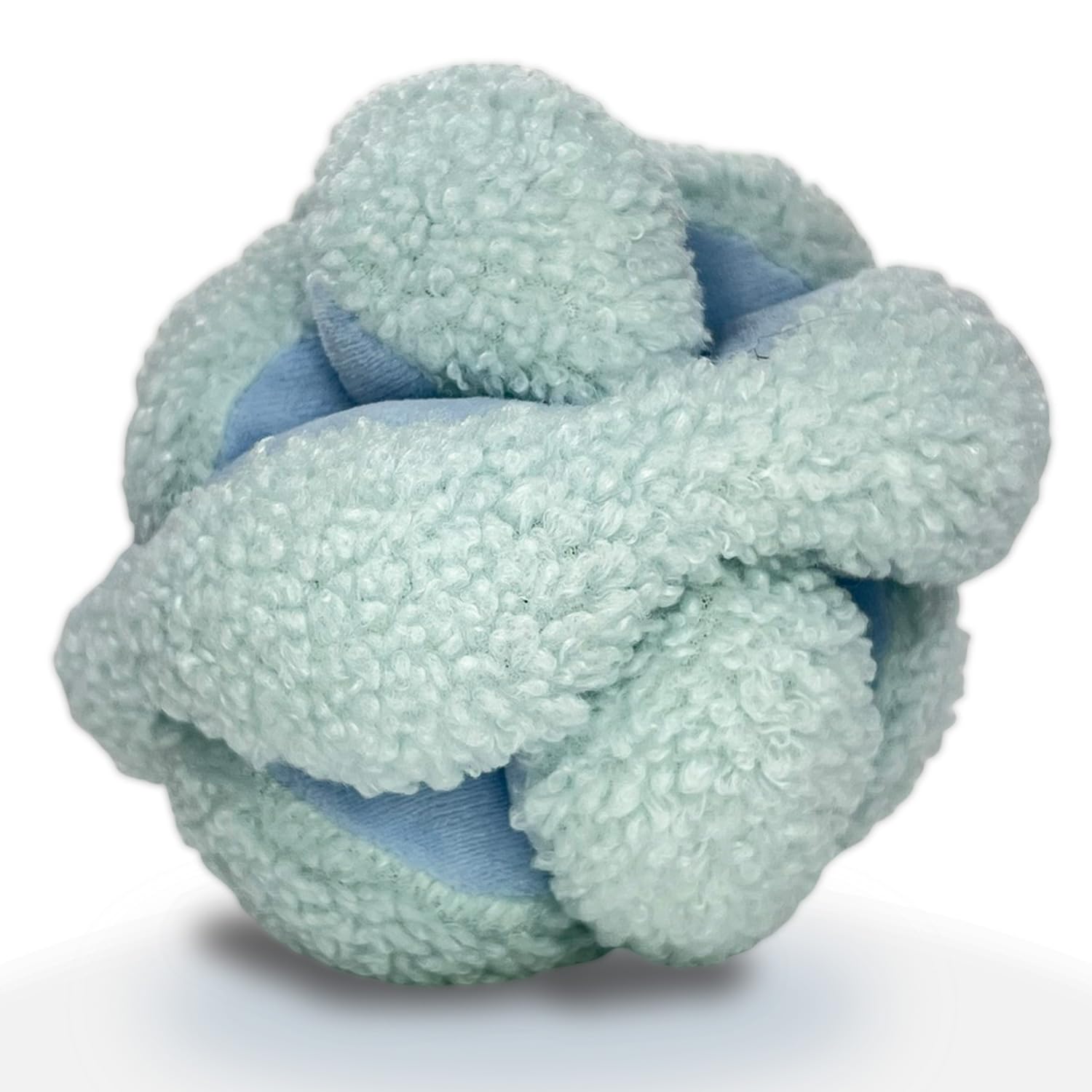 Glory To Dog Blue Snuffle Knot Interactive Dog Toy 4    Puzzle Ball with 8 Squeakers & Crinkle - Treat Hiding Enrichment Toy for
