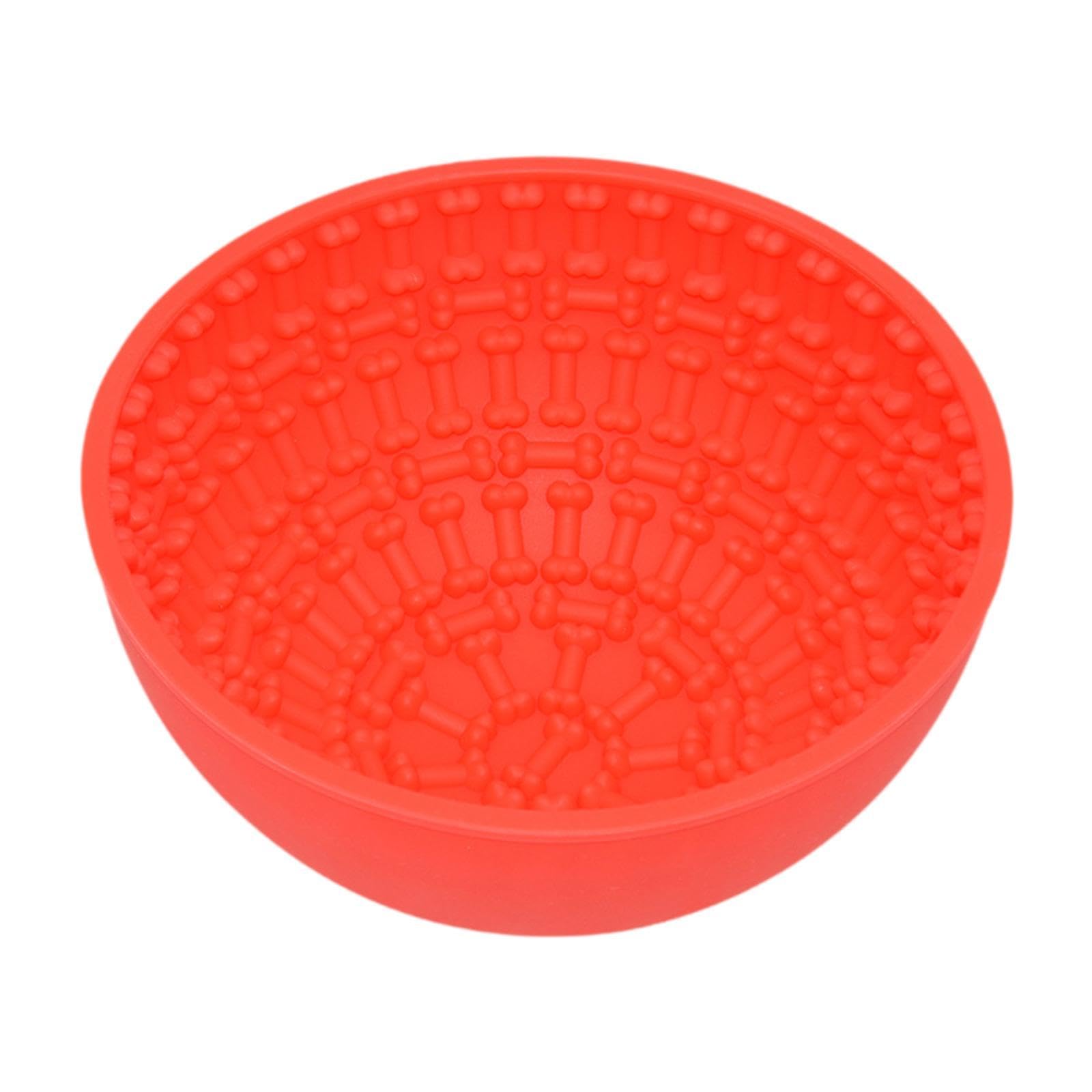 Atorse Slow Feeder Dog Bowl Gift Cat Slow Feeder Bowl For Small And Medium Dogs Cat Red