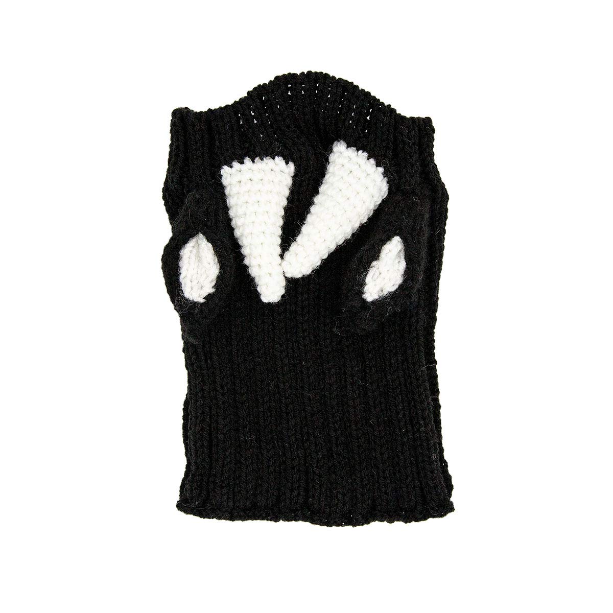 Zoo Snoods Bull Costume - Warm Knit Cow Dog Snood, Large, Acrylic Neck & Ear Cover for Halloween Winter