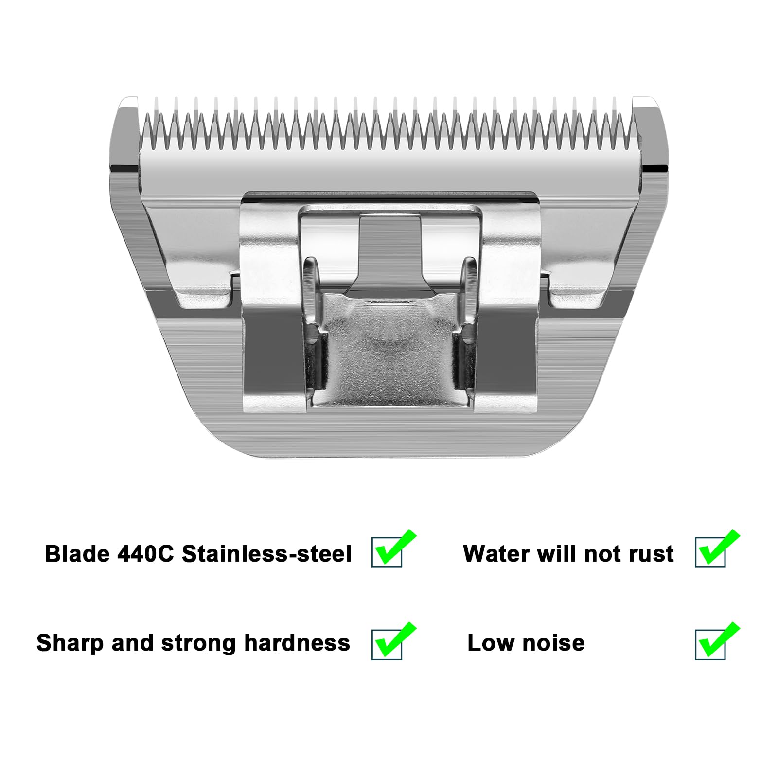 Dodaer Detachable Pet Dog Grooming Blades-Size 10W Dog Grooming Wide Blade,Cutting Length 1/16'' 1.5Mm,Compatible With Andi-S,Os