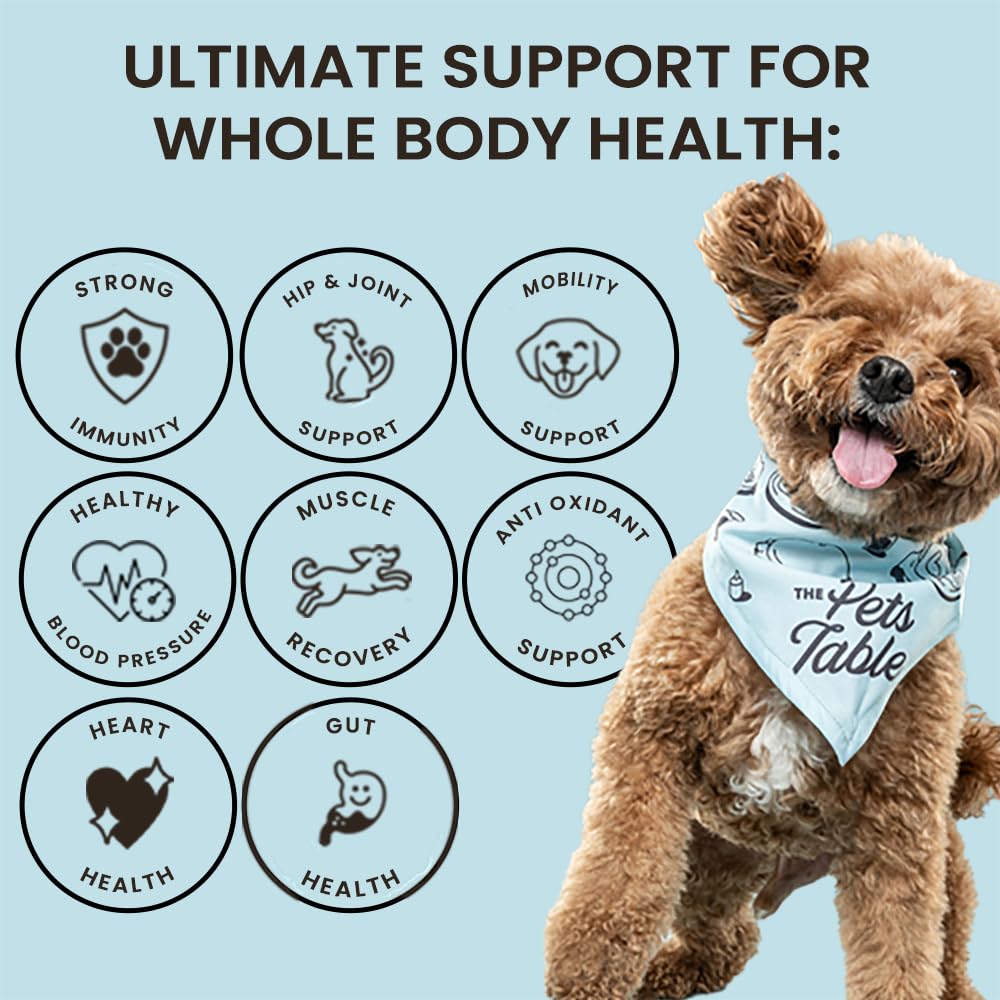 The Pets Table 8-in-1 Soft Chews Chicken Flavored All in One Supplement for Dogs - Dog Multivitamin Supports Mobility, Gut & Hea
