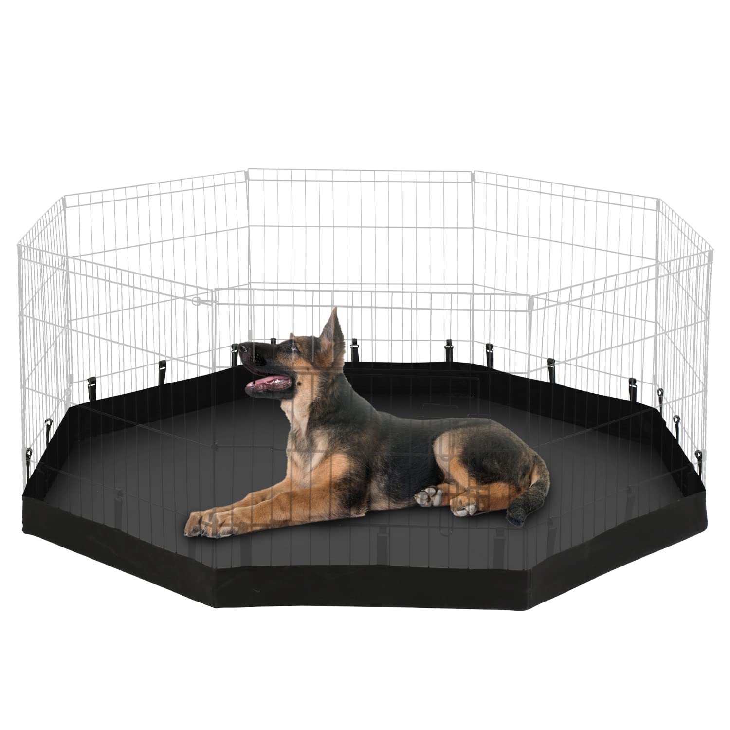 Pjyucien Dog Playpen Bottom Pad, Fits 8 Panels 24 Inch Width Plastic/Metal Pet Pen (Note: Only Pen Bottom Pad, Playpen Not Inclu