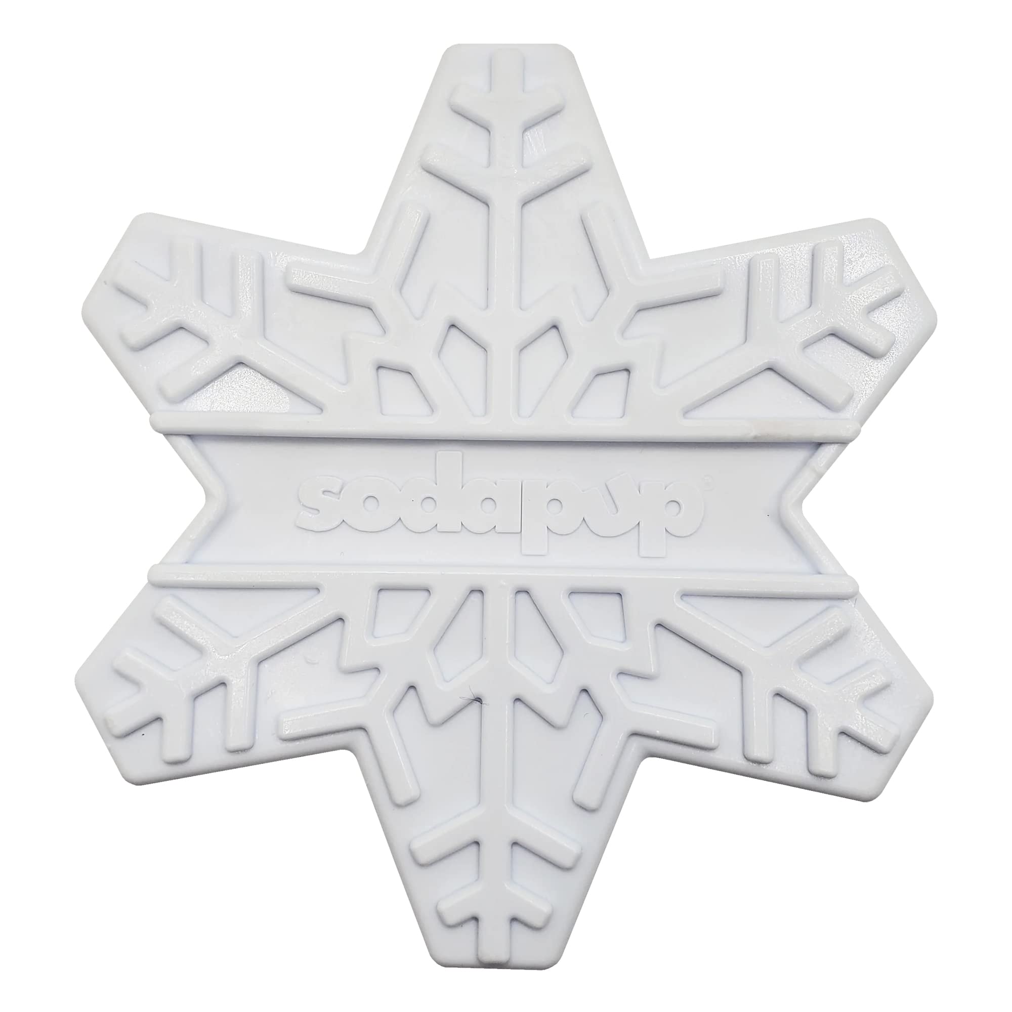 SodaPup Snowflake - Durable Dog Chew Toy Made in USA from Non-Toxic, Pet Safe, Food Safe Nylon Material for Mental Stimulation, 