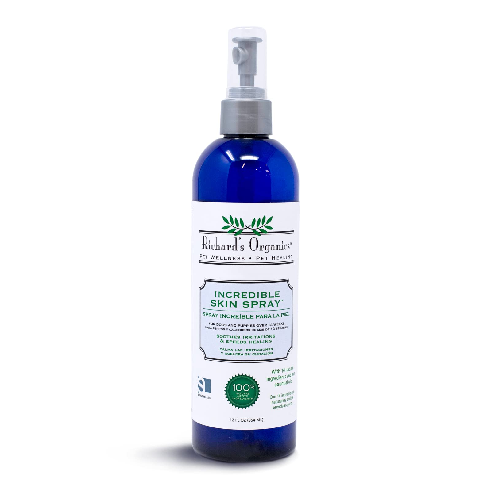 SynergyLabs Richards Organics Incredible Skin Spray for Dogs; 12 fl. oz.