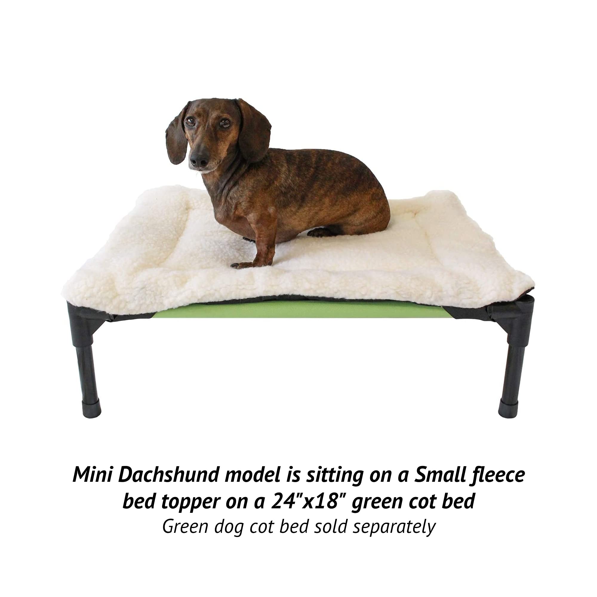 Midlee Fleece Dog Bed Topper For Dog Cot Beds (X-Large)