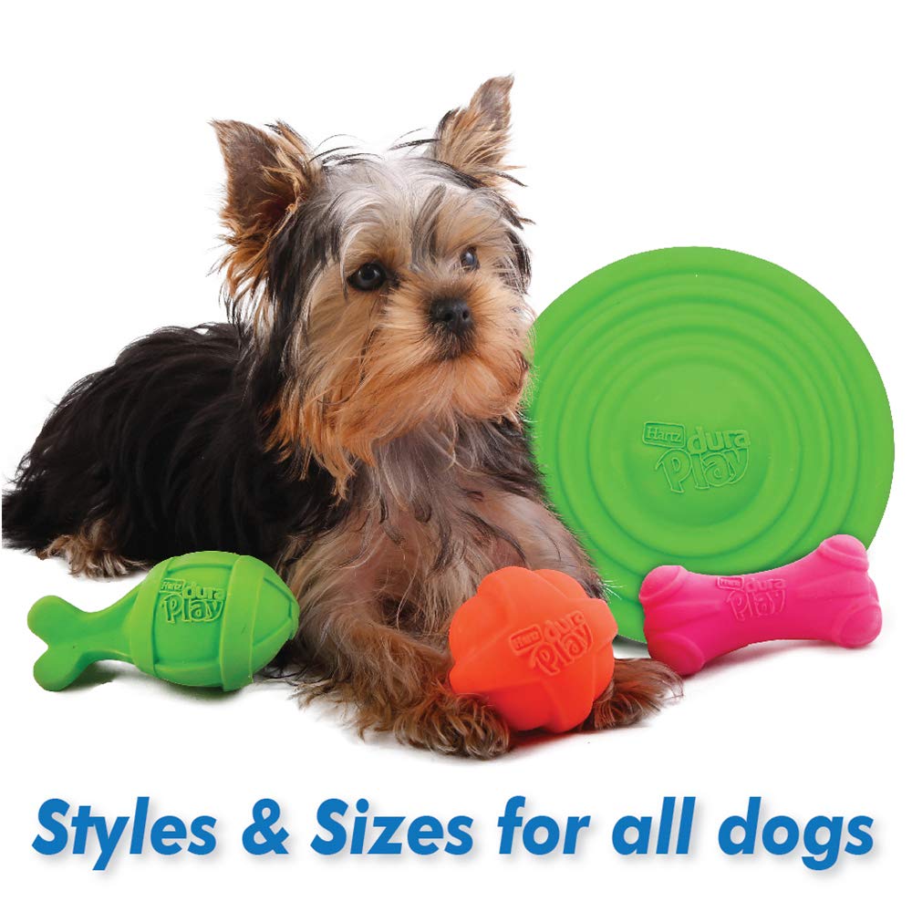Hartz Dura Play Bacon Scented Rocket Dog Toy, Small , 1 Count