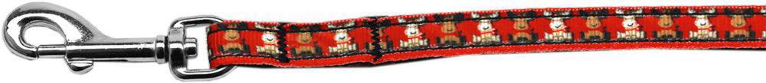 Reindeer Christmas Pet Dog & Cat Nylon Collar or Leash 5/8" w x 4 ft. leash