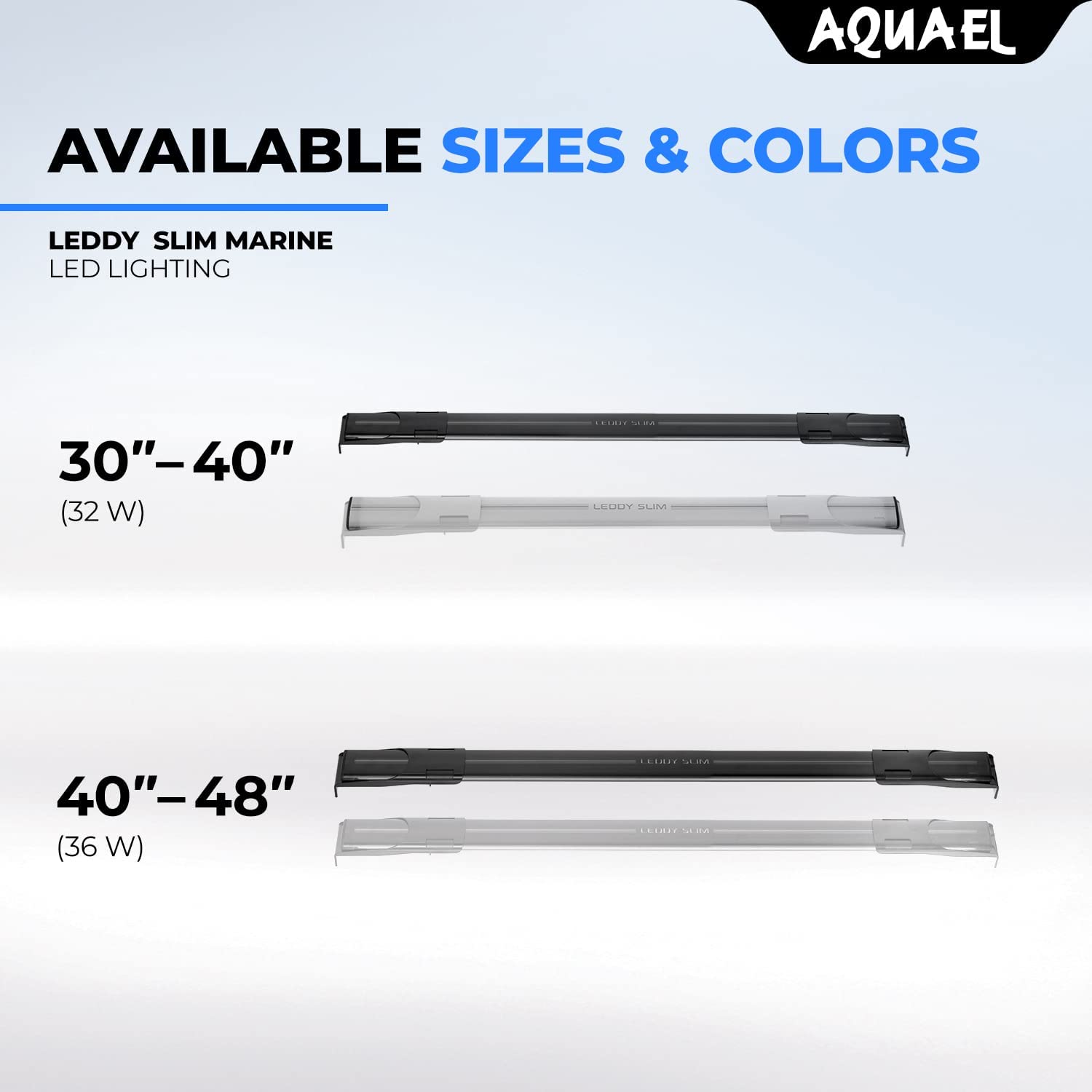 Aquael Leddy Slim Marine Premium Aquarium Light (White, 32W 30'-40')