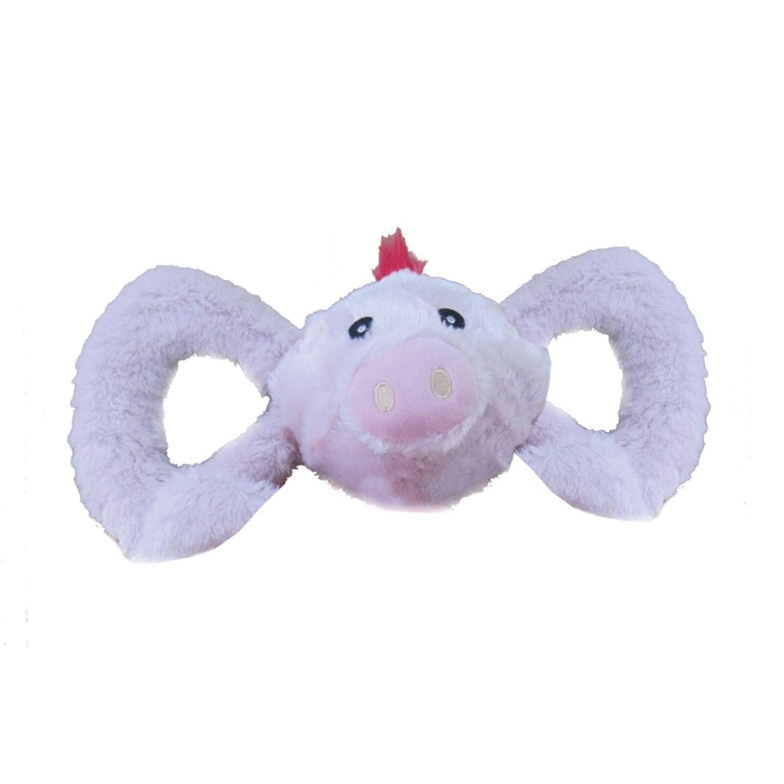 Jolly Pets Jolly Tug-A-Mal Cow Tug/Squeak Toy, Small