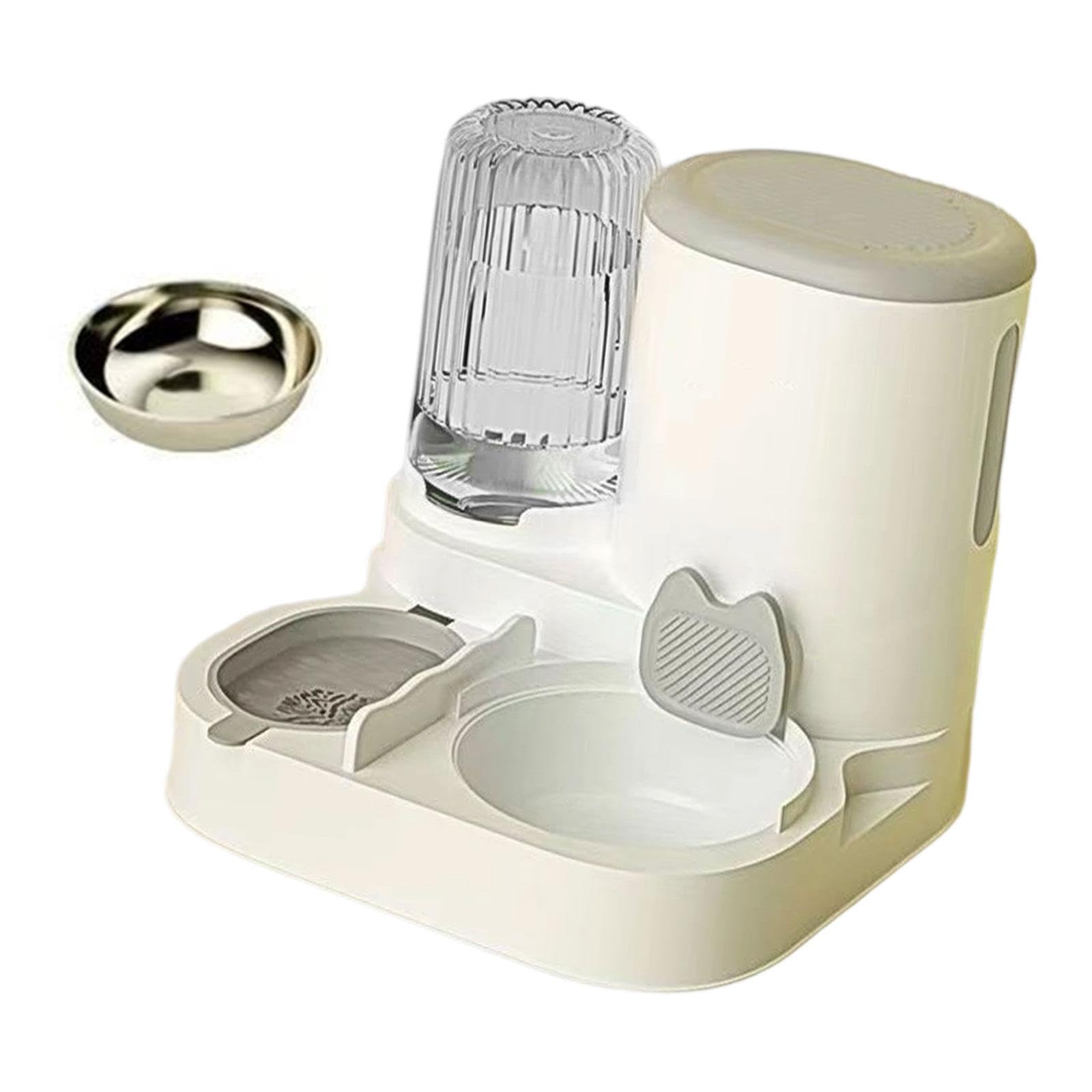 Atorse And Water Dispenser Dog Bowl For Puppy Small Dogs Bunny Grey Pet Supplies | Cat Supplies | Dishes Feeders & Fountains