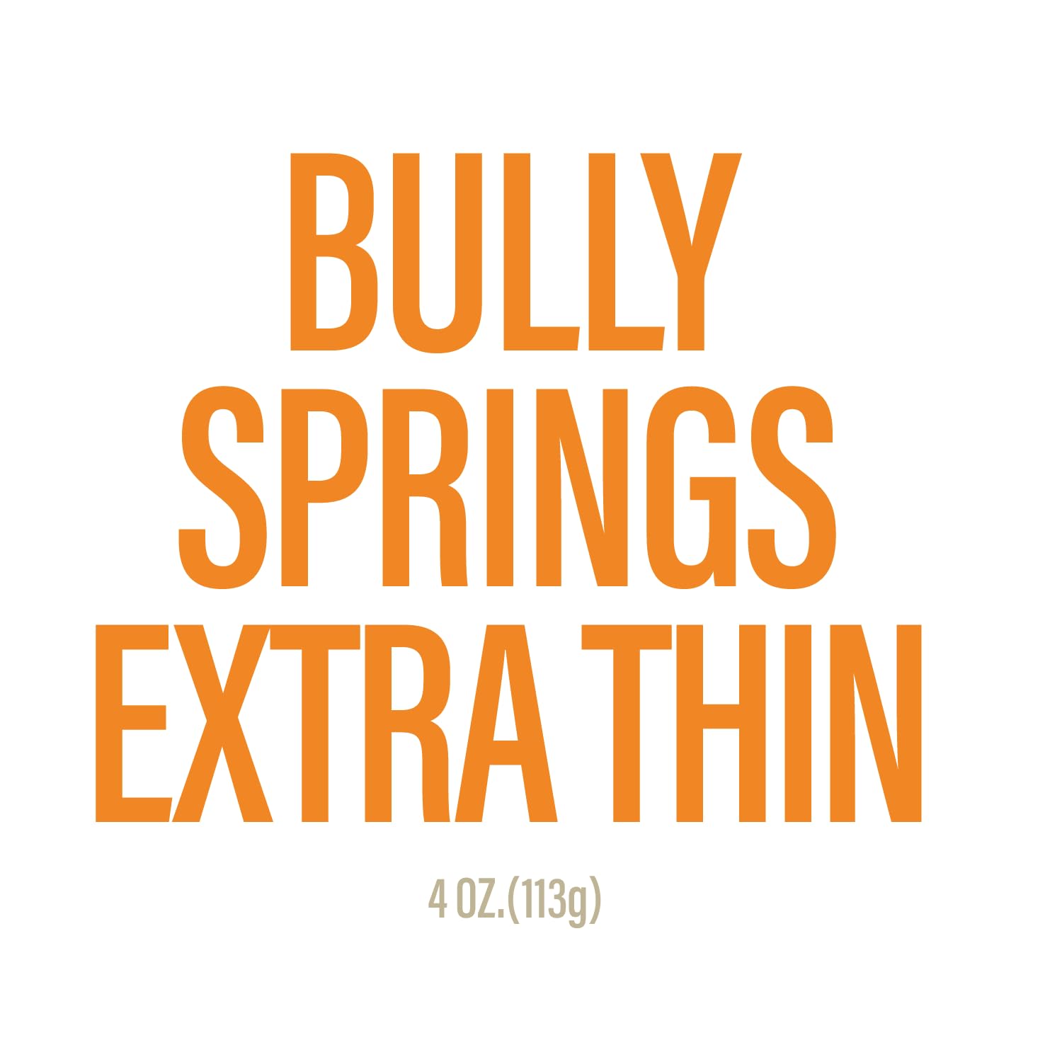 Chewers Joy Bully Spring Extra Thin (4oz) - Natural Dog Treats - Long-Lasting Chews, High Protein, Made with Real Beef