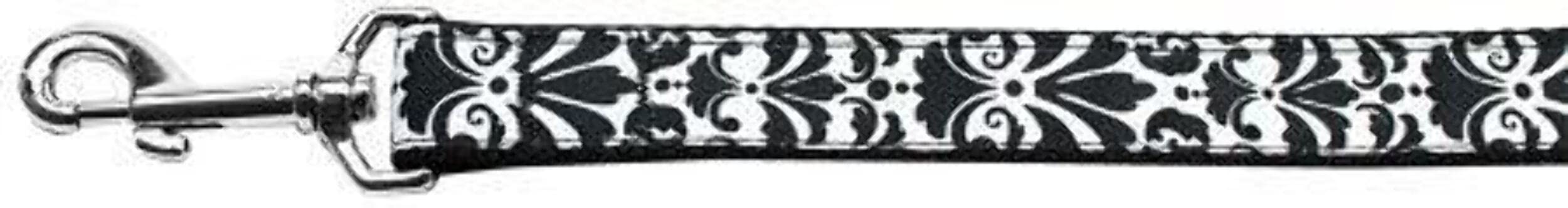 Pet Dog & Cat Nylon Collar, "Damask" *Available in 10 different colors!* Black SM Collar