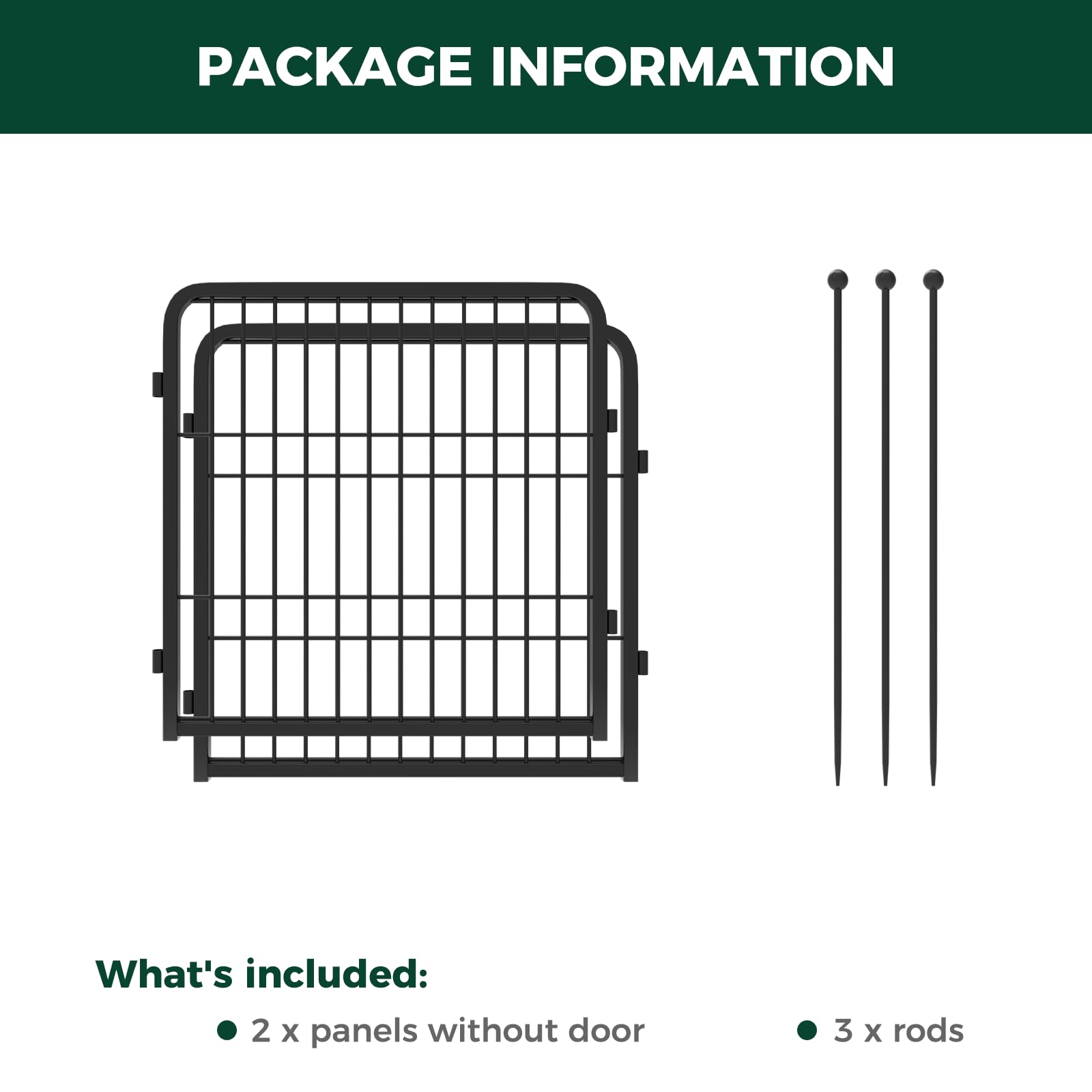 Fxw Rollick Dog Playpen For Indoor, Yard, Rv Camping, 24 Inch 2 Panels For Puppy And Small Dogs│Patented